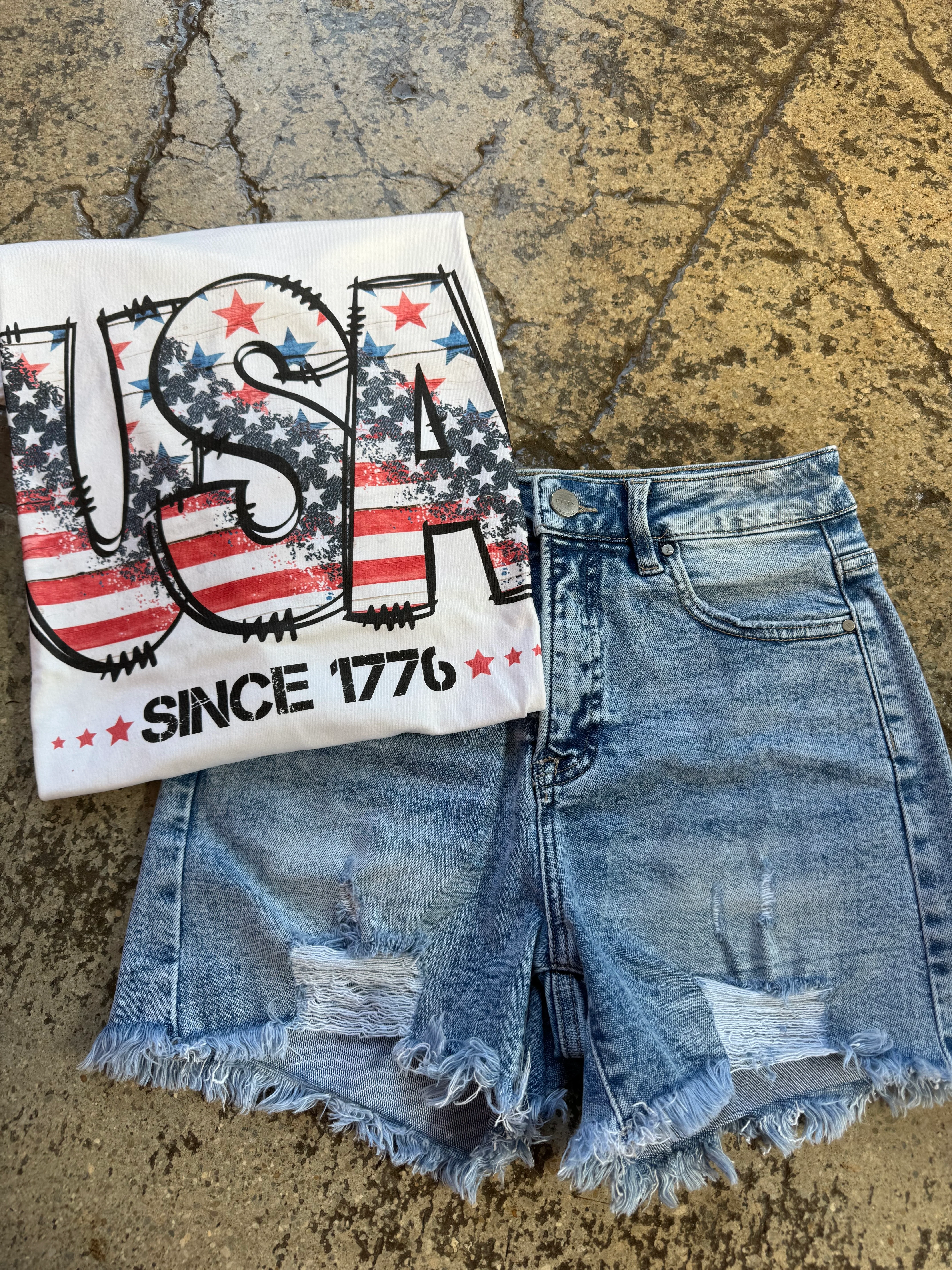 All American Shorts Bundle (1 Willow Short + 1 Graphic Tee) - Image 17