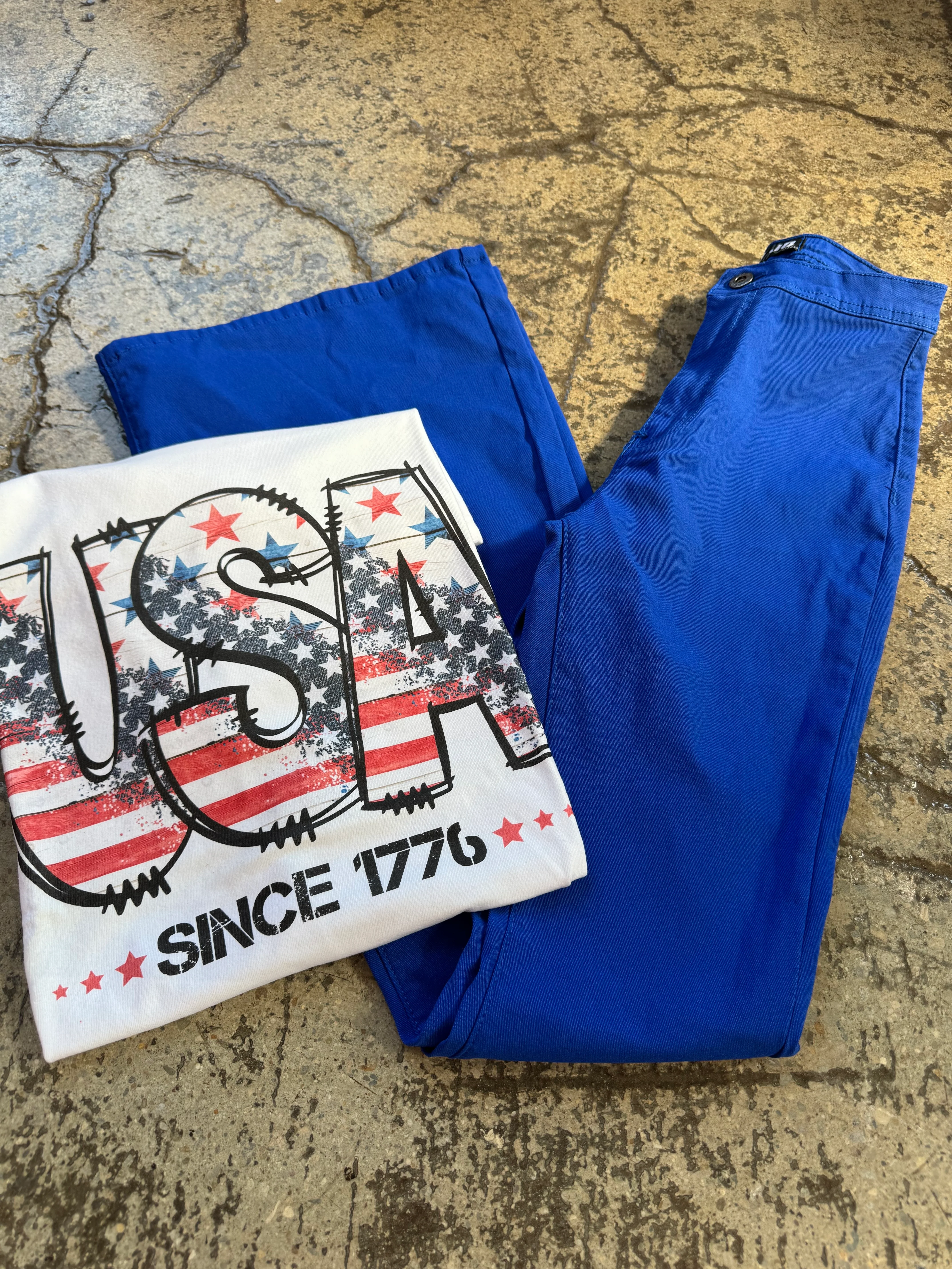 All American Flare Bundle (1 Fiona Flares + 1 Graphic Tee) - Image 18