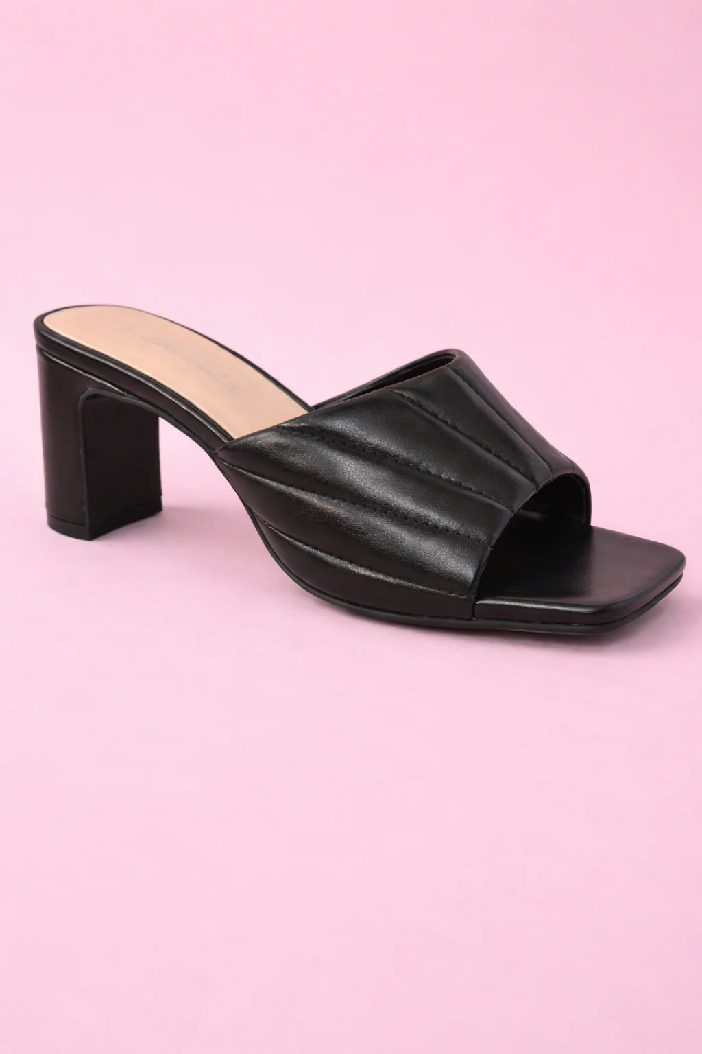 Nina Wide Fit Stitched Leather Heels
