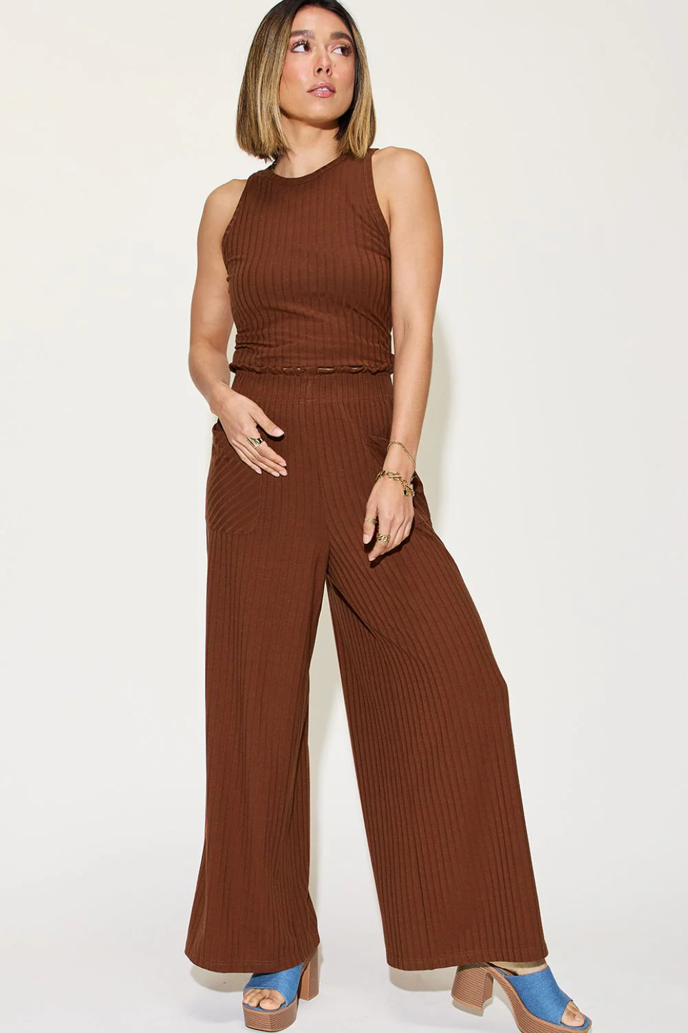 It Takes Two to Tango Tank and Wide Leg Pants Set - Image 12