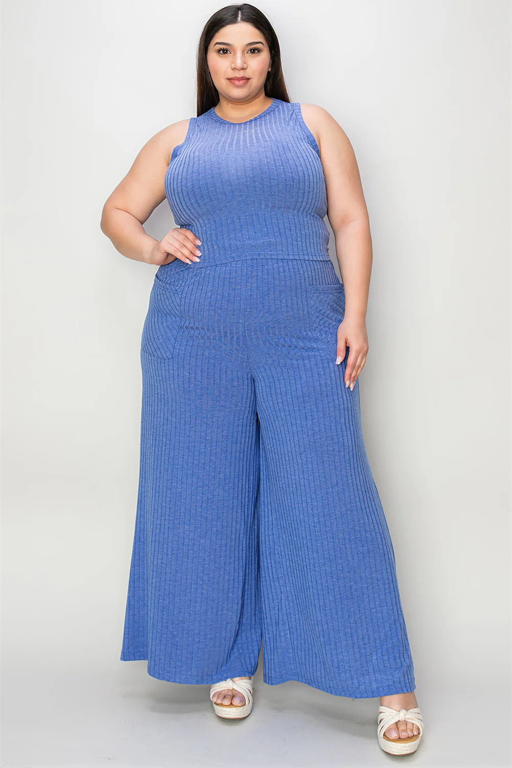 It Takes Two to Tango Tank and Wide Leg Pants Set - Image 19
