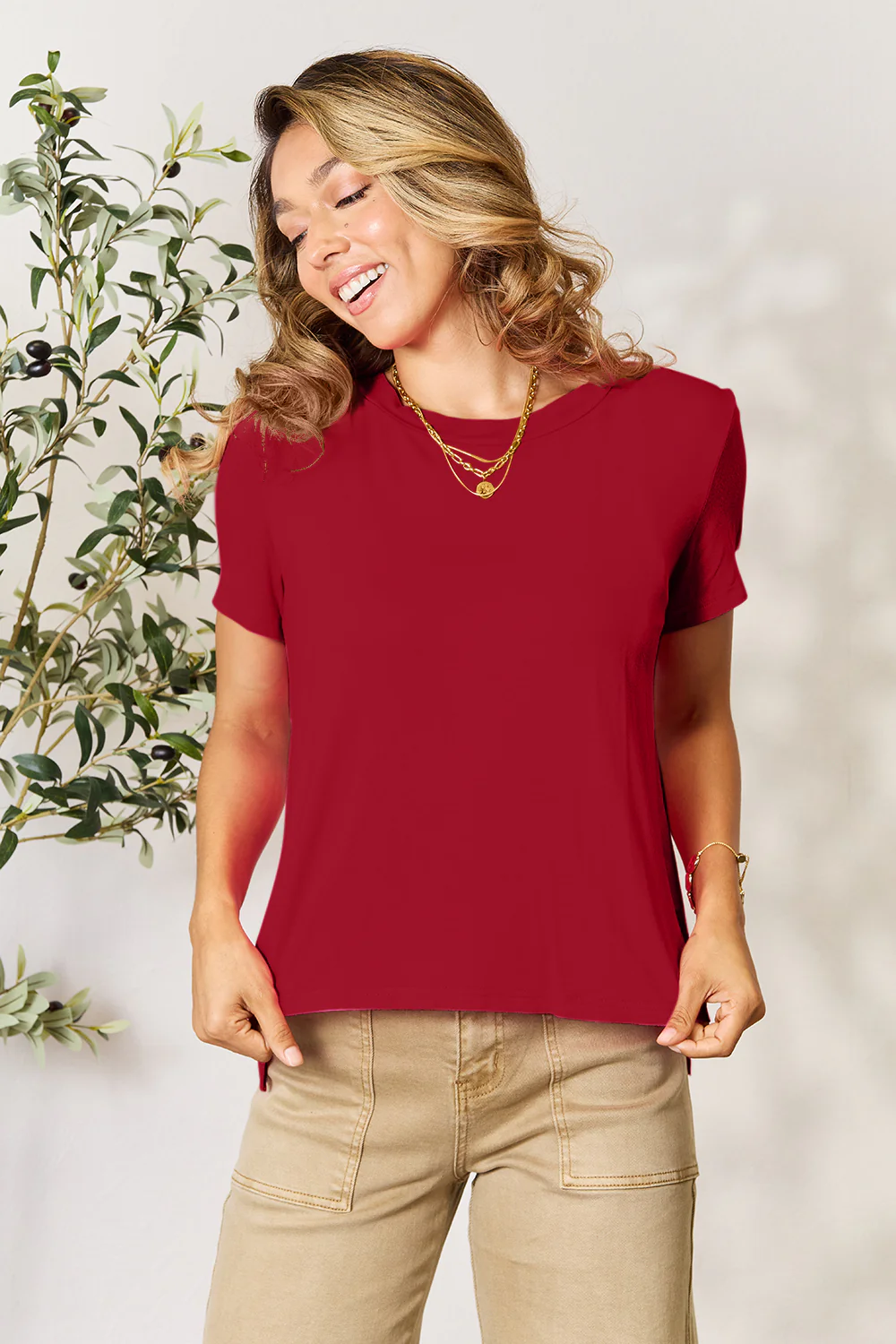 Renee Round Neck Short Sleeve T-Shirt - Image 16