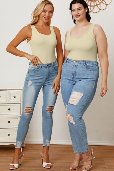 Basic Bae Full Size Square Neck Sleeveless Bodysuit - Image 28