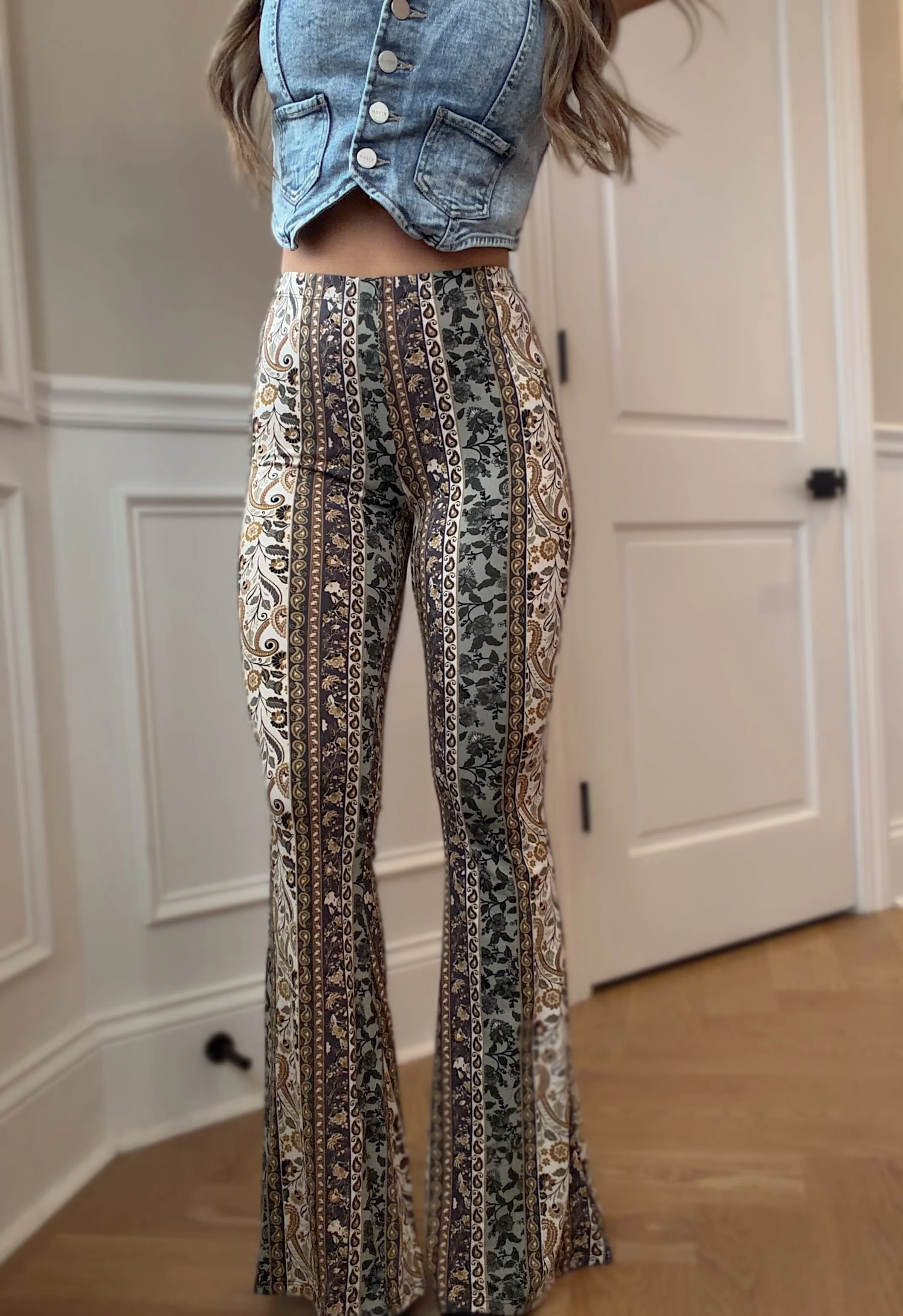 Wildflower Soul Boho Flared Pants - Image 3
