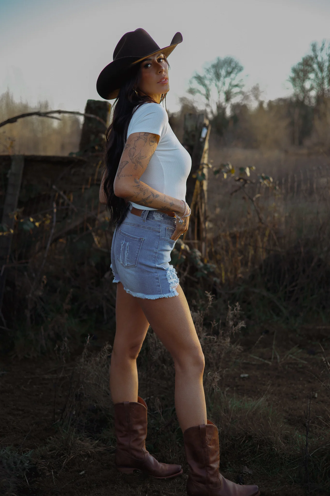 Breanne Distressed High Rise Shorts - Image 10