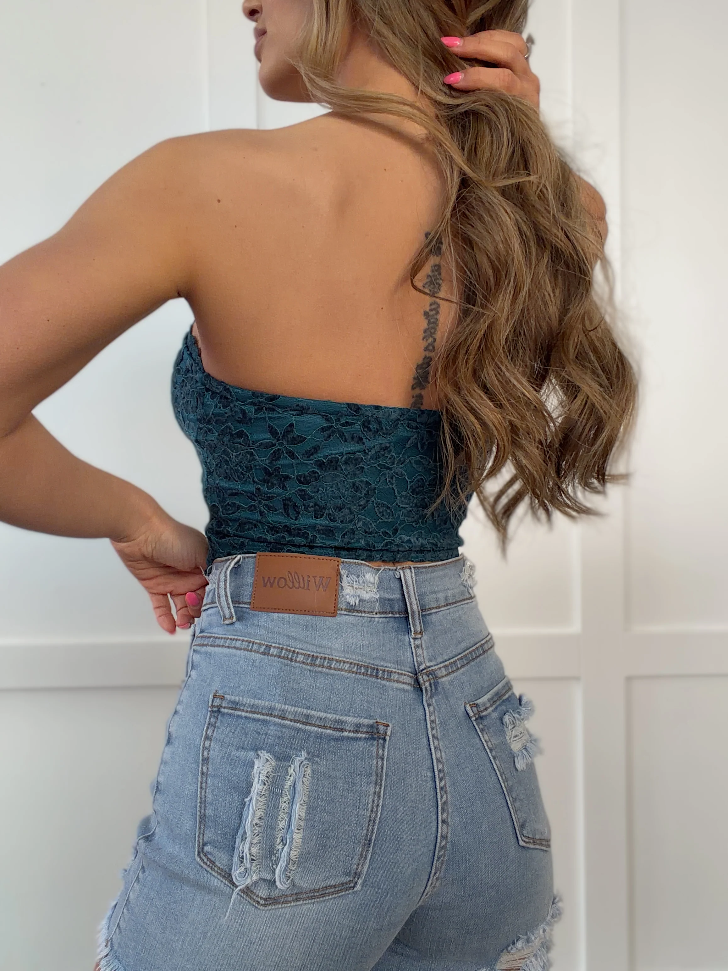 Breanne Distressed High Rise Shorts - Image 30
