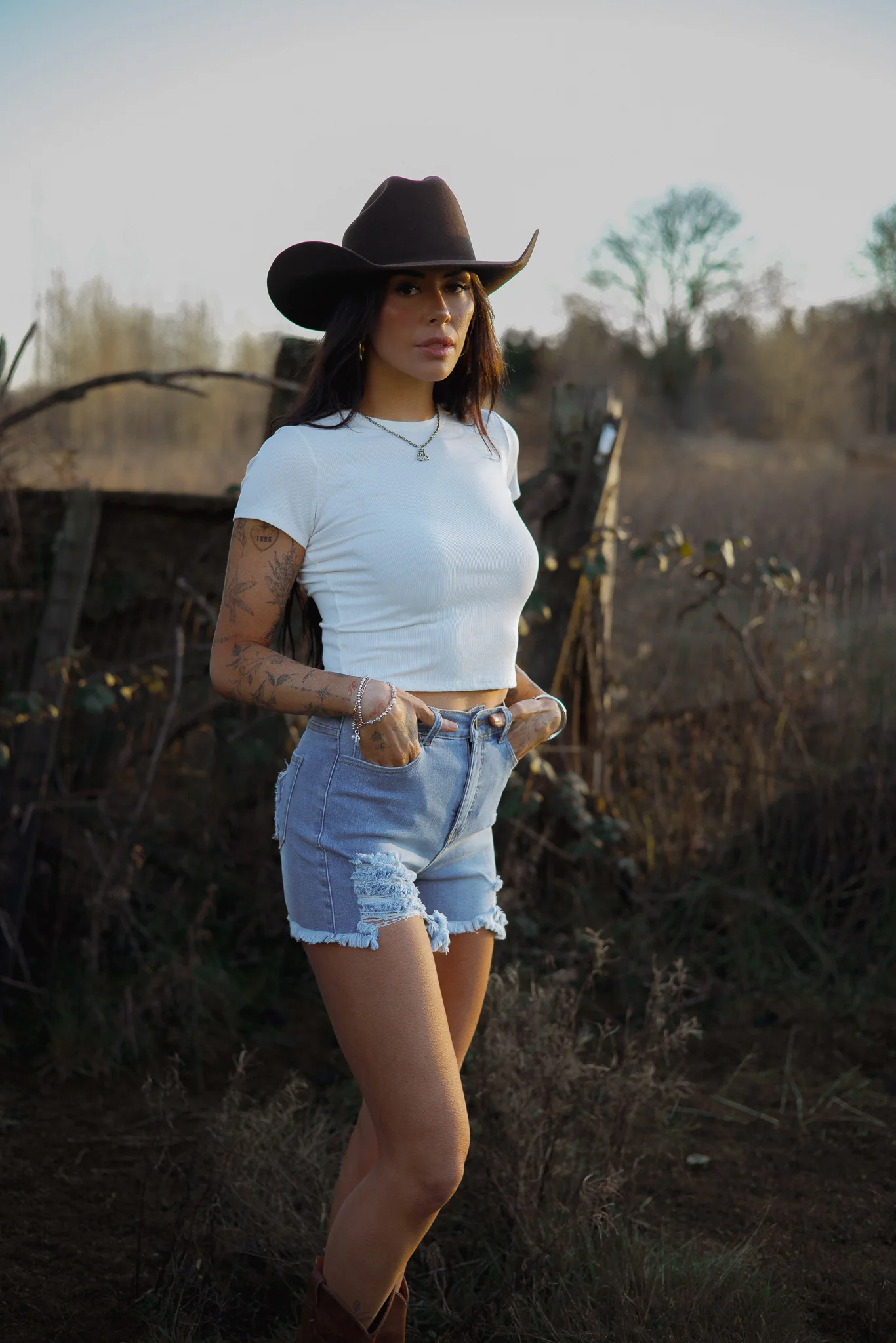 Breanne Distressed High Rise Shorts - Image 7