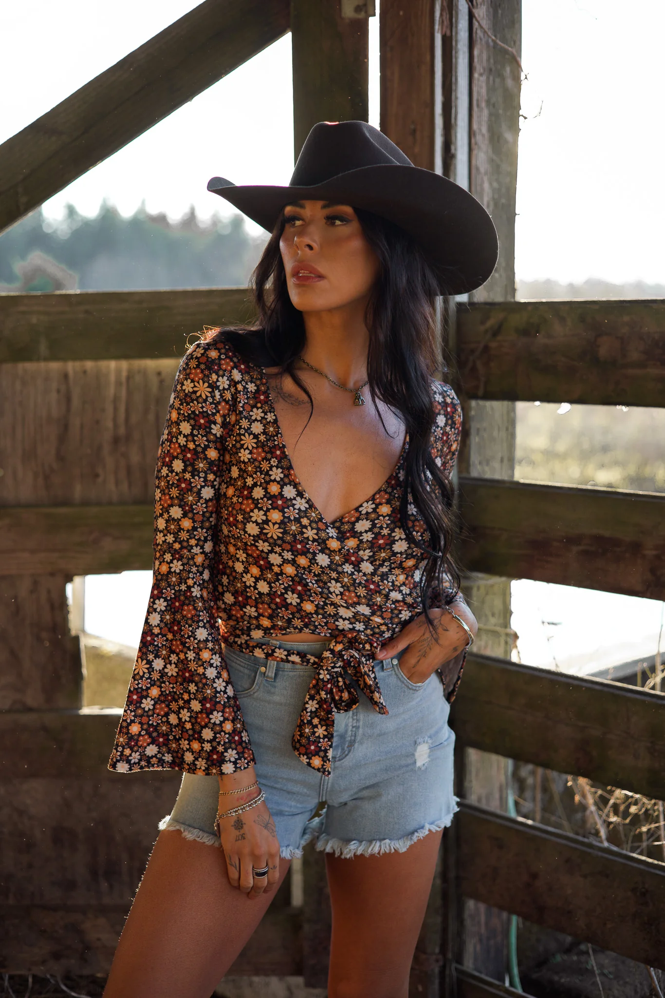 Brooke High Waisted Denim Shorts - Image 20