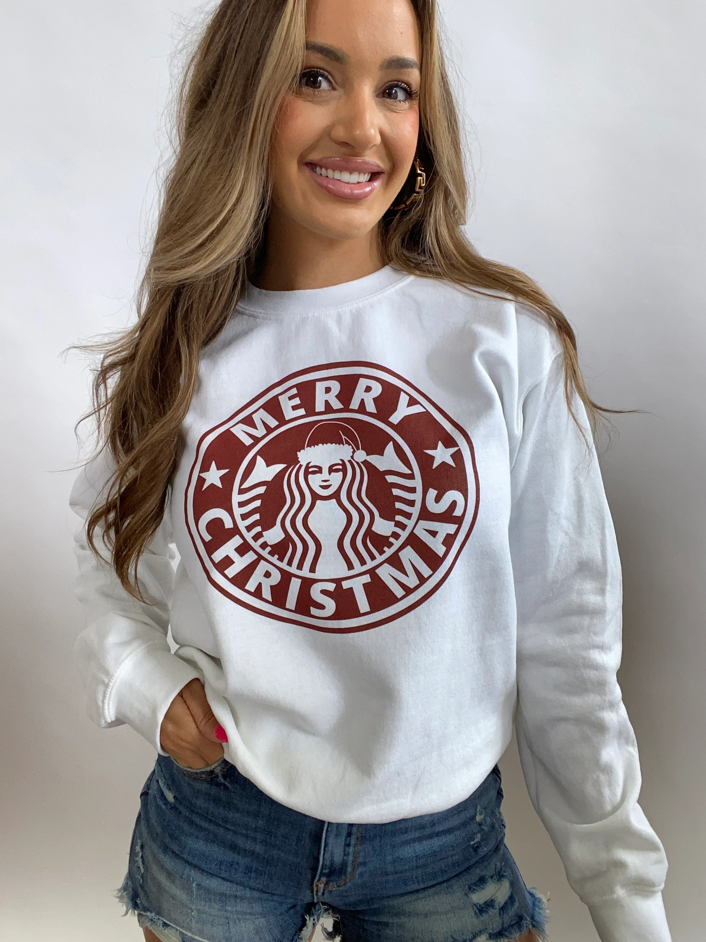 (2) Christmas Graphic Sweatshirt/Hoodie Bundle - Image 5