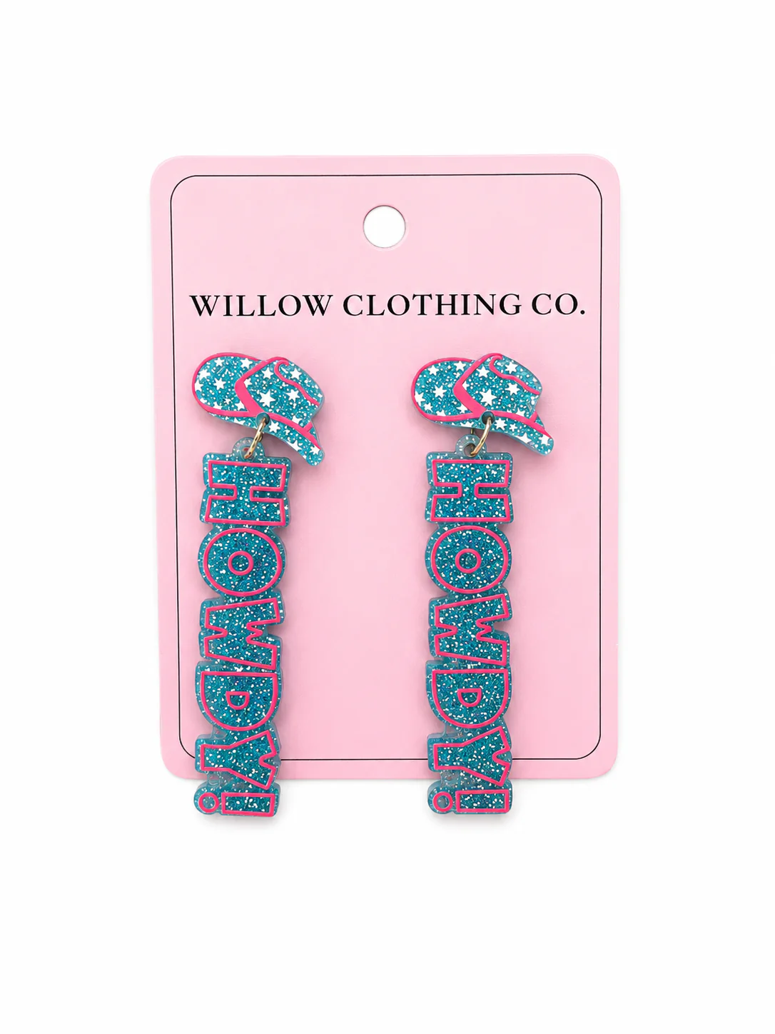 Howdy Cowgirl Hat Drop Earrings - Image 4
