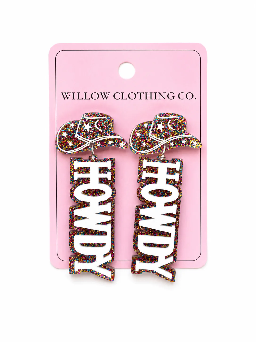 Howdy Cowgirl Hat Drop Earrings - Image 5