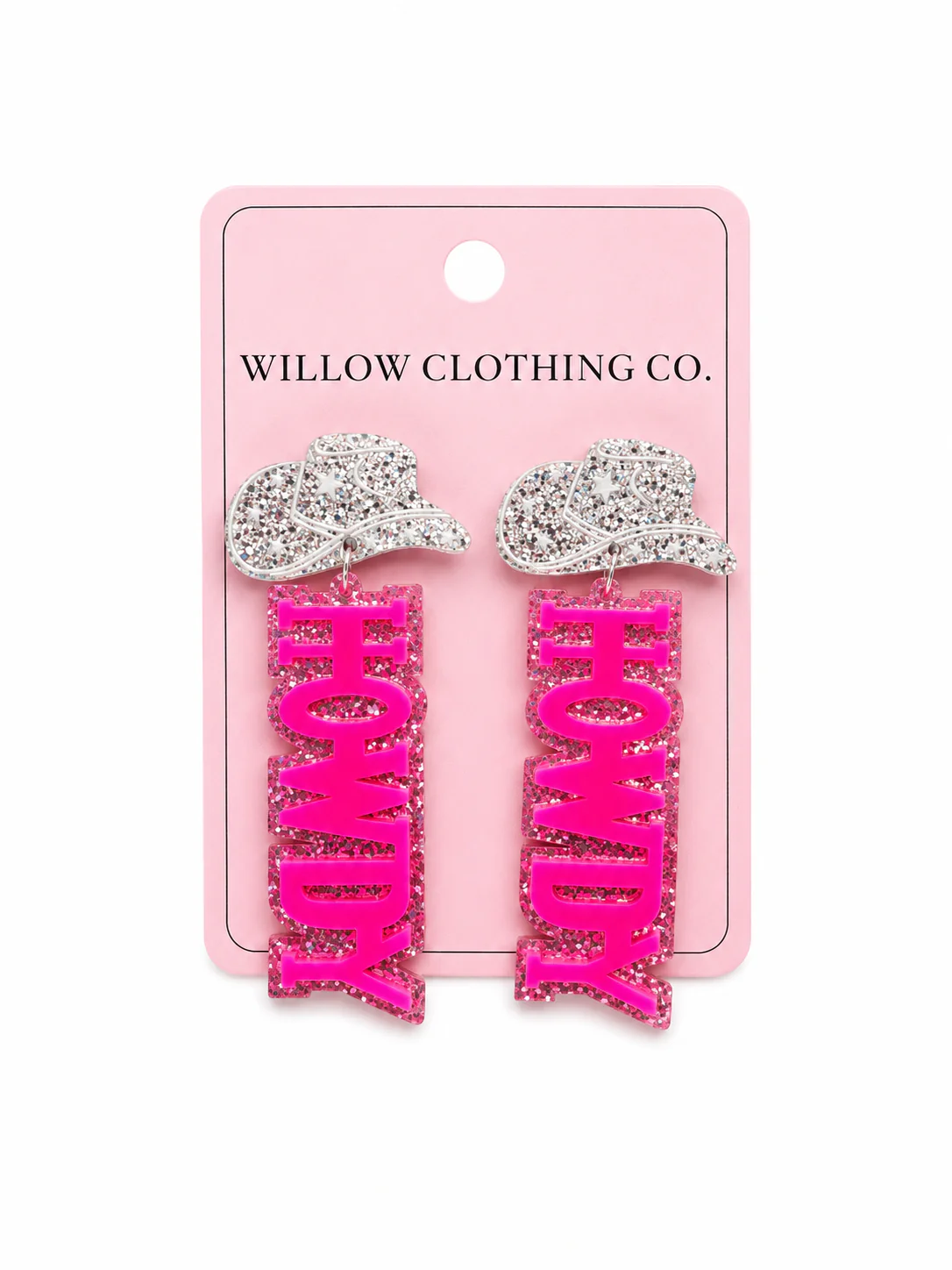 Howdy Cowgirl Hat Drop Earrings - Image 8