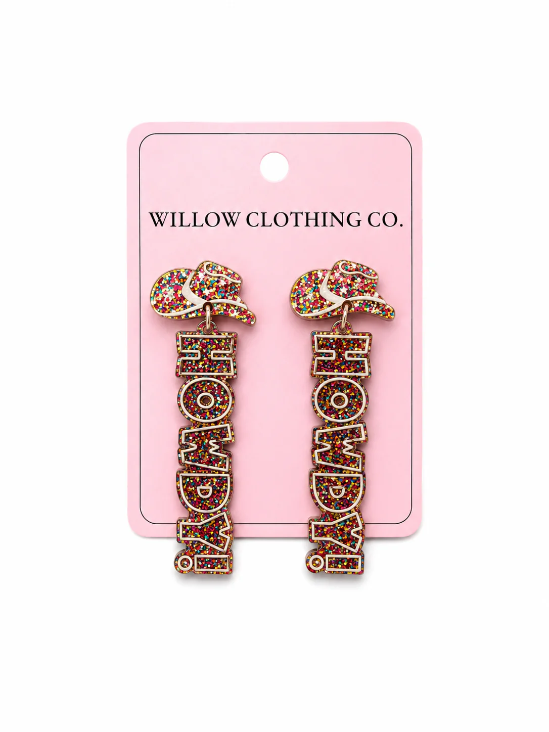 Howdy Cowgirl Hat Drop Earrings - Image 9