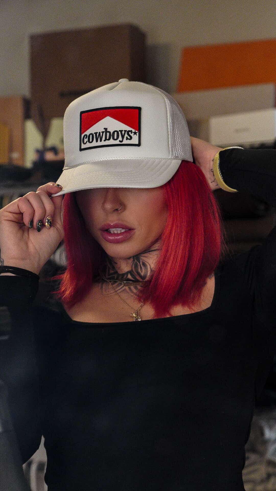Cowboys Patch Foam Trucker Hat - Image 4
