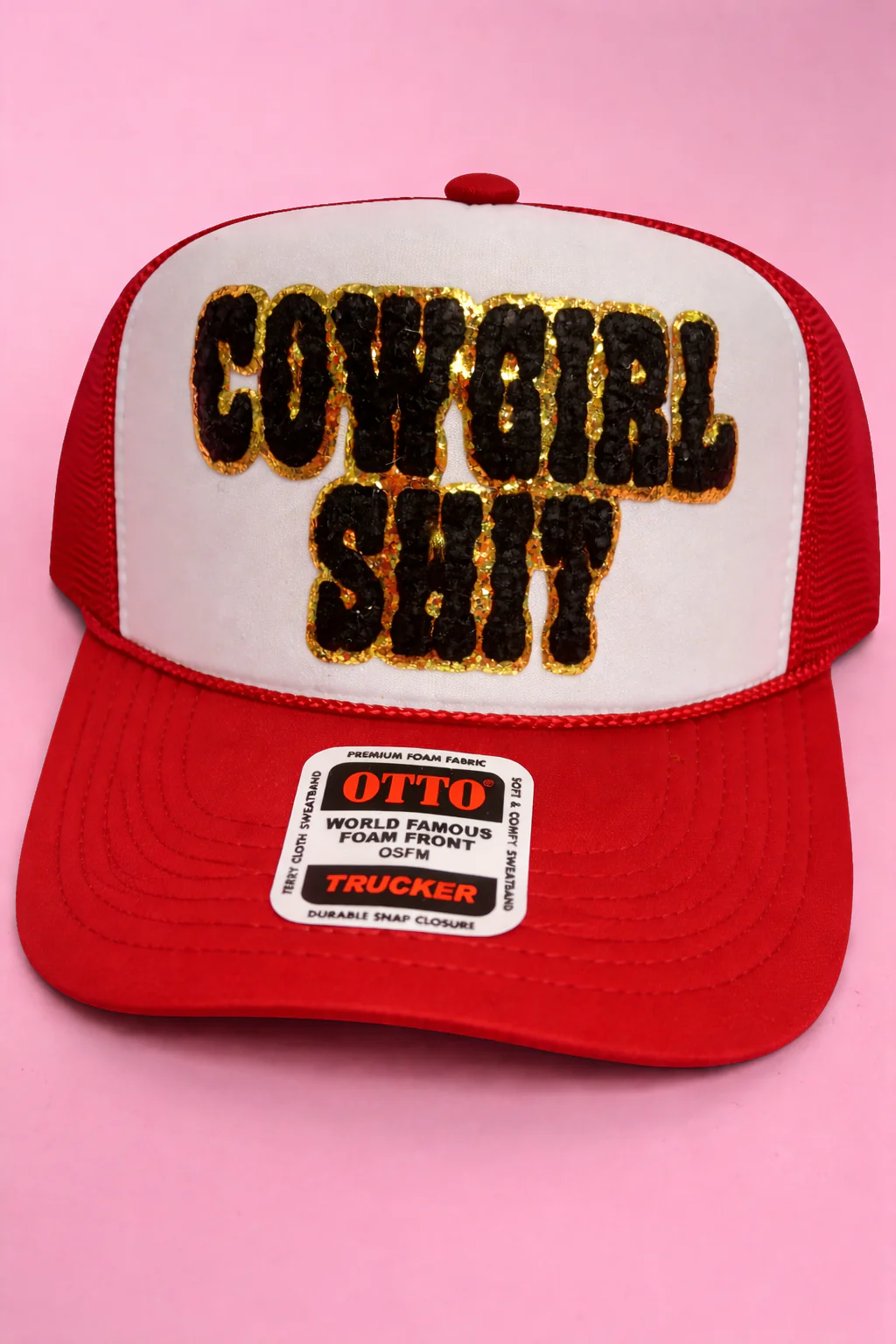 Cowgirl Sh*t Patch Foam Trucker Hat - Image 5