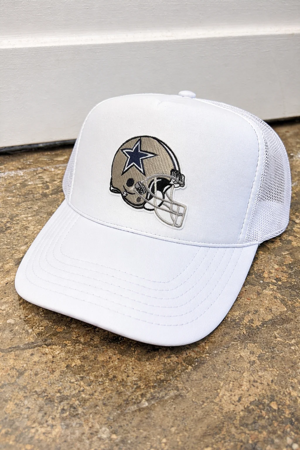 Dallas Cowboys Patch Foam Trucker Hat - Image 3