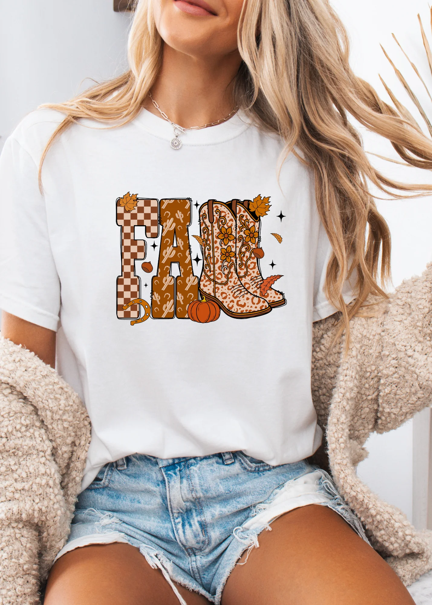 Fall Cowboy Graphic - Image 2
