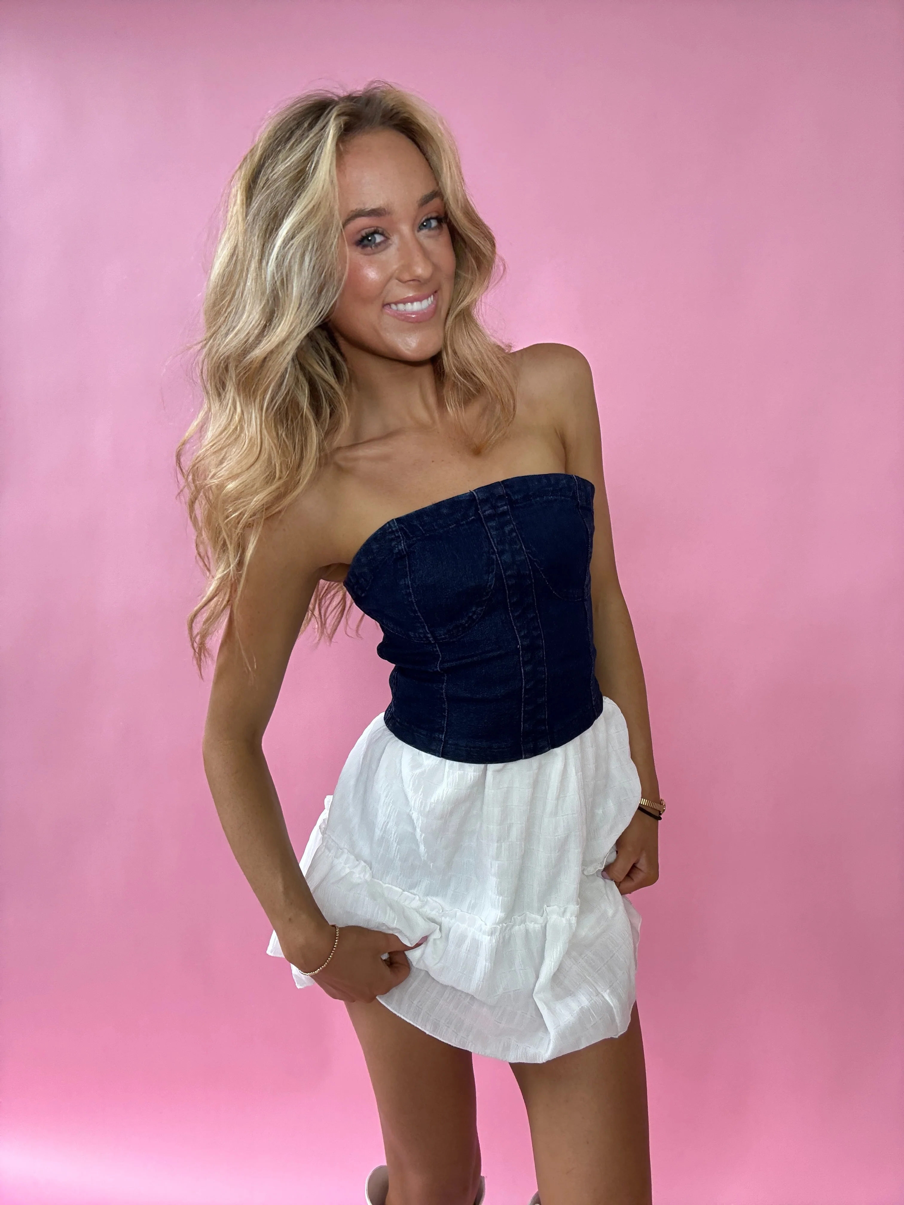 PREORDER: Petra Tiered Mini Skirt - Image 4