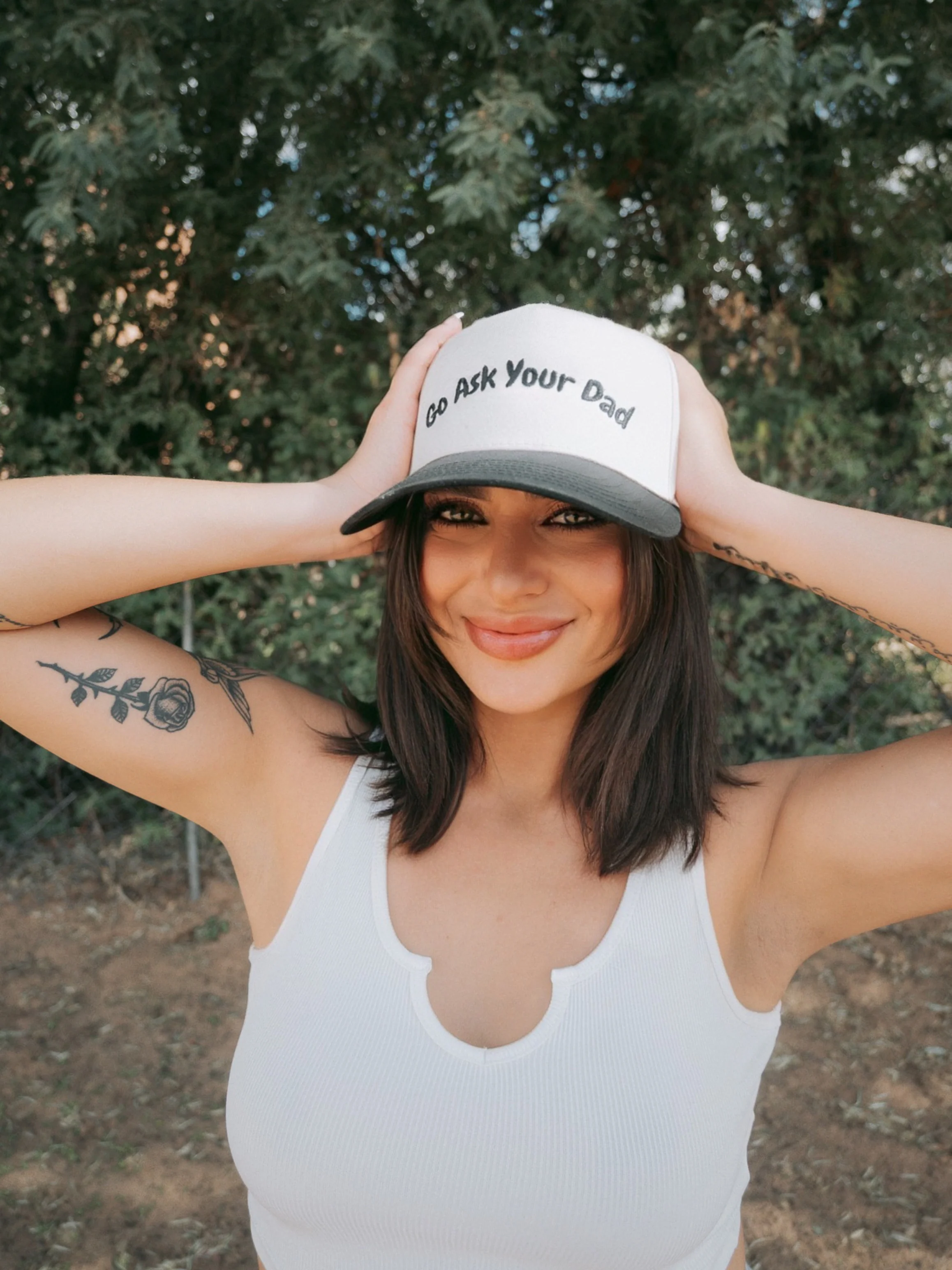 Go Ask Your Dad Trucker Hat - Image 3