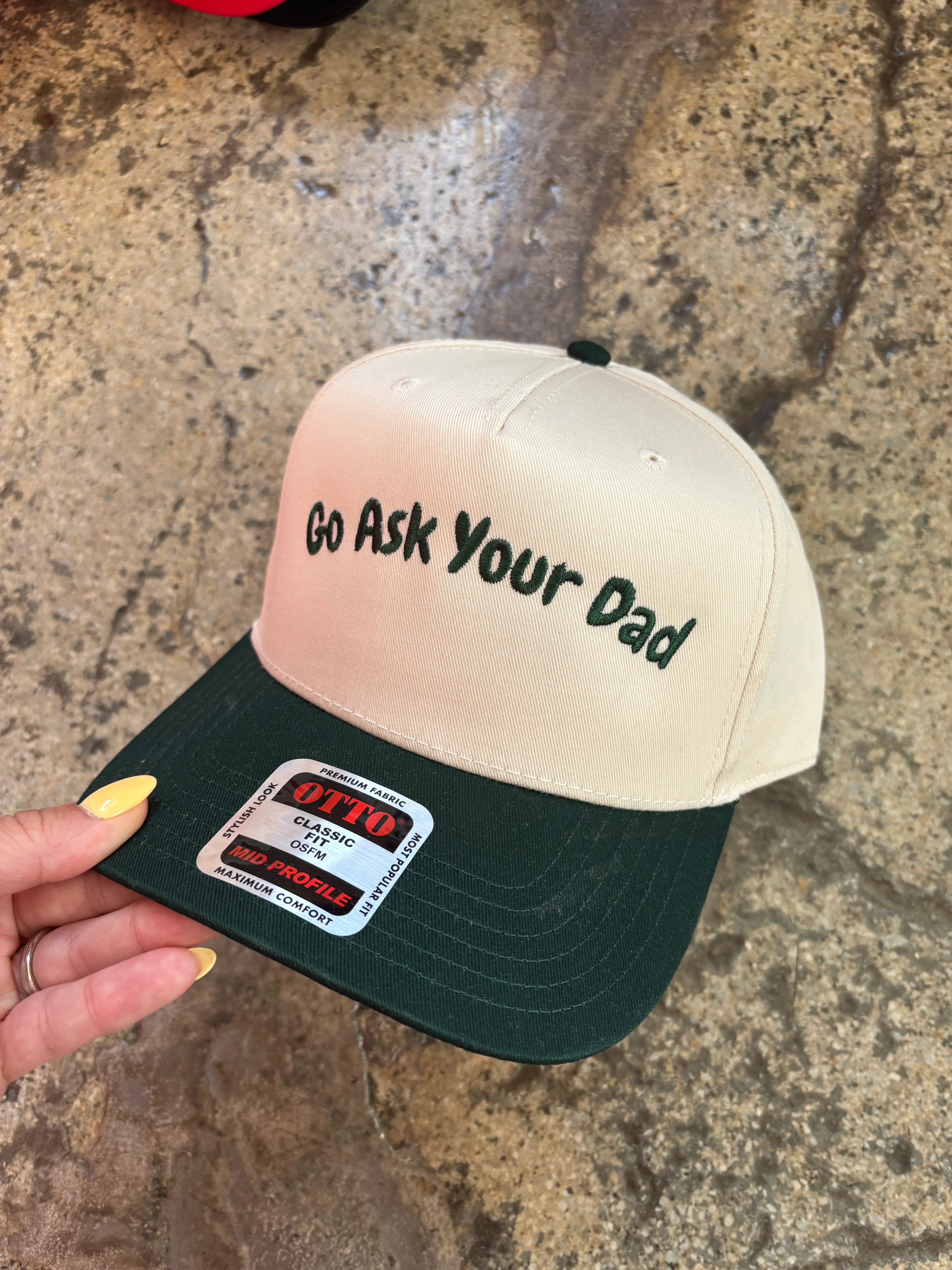 Go Ask Your Dad Trucker Hat - Image 4