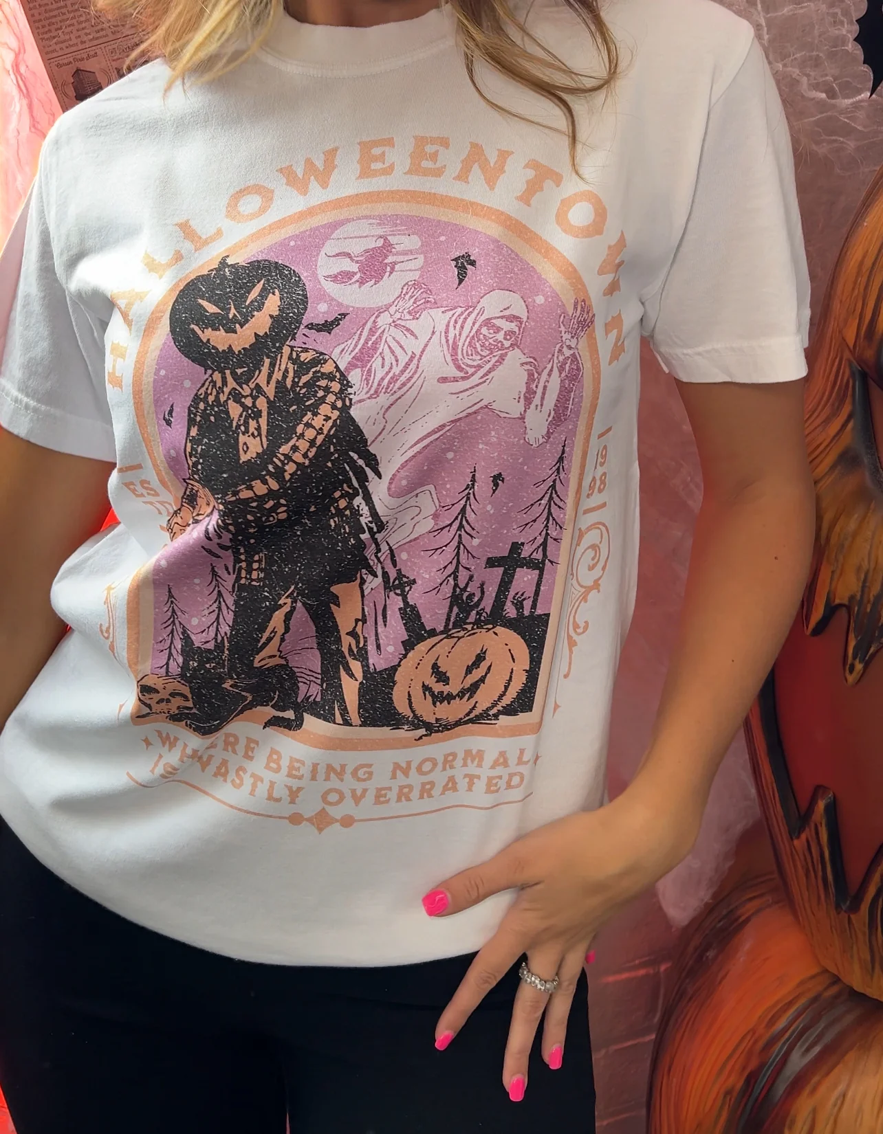 Halloween Town Vintage Graphic - Image 3