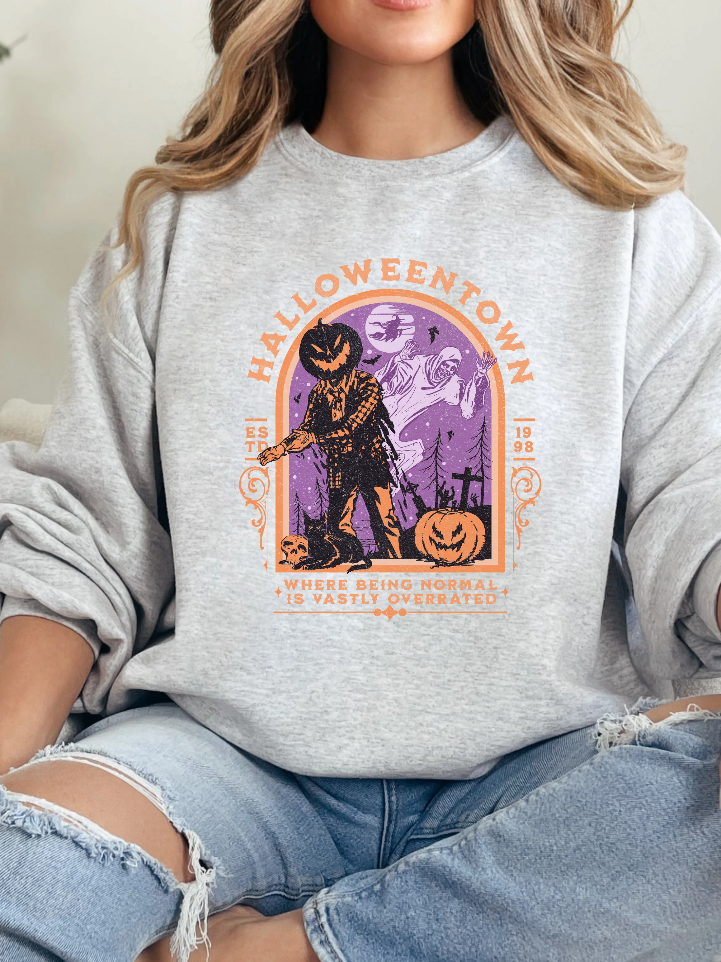 Halloween Town Vintage Graphic - Image 4