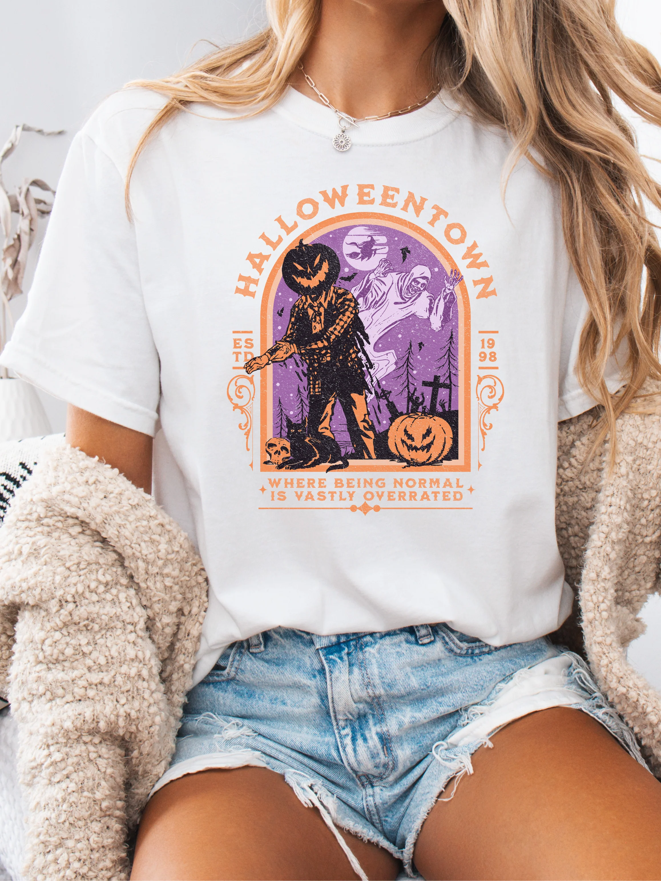 Halloween Town Vintage Graphic - Image 9