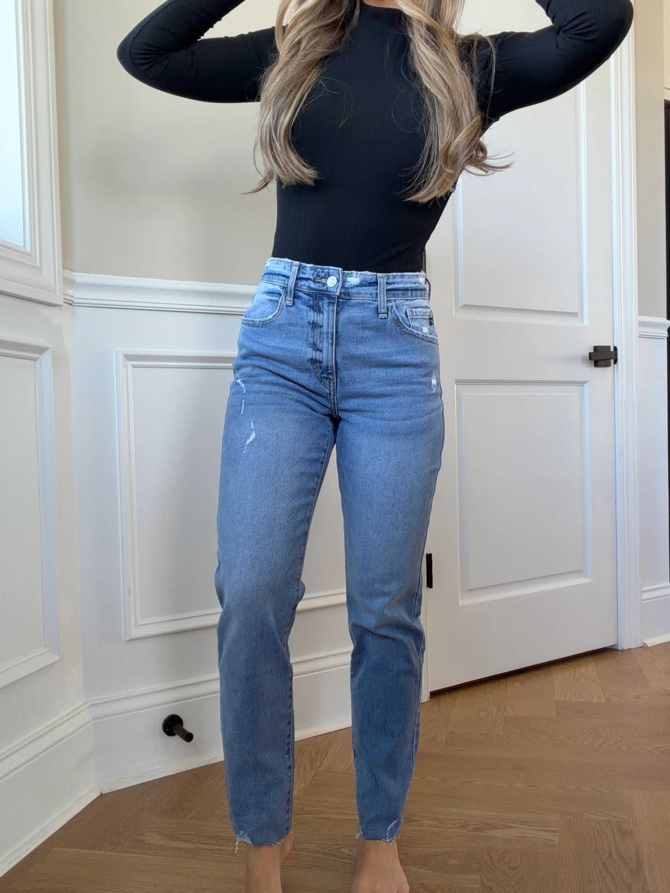 Holly High Rise Straight Leg Jeans - Image 2