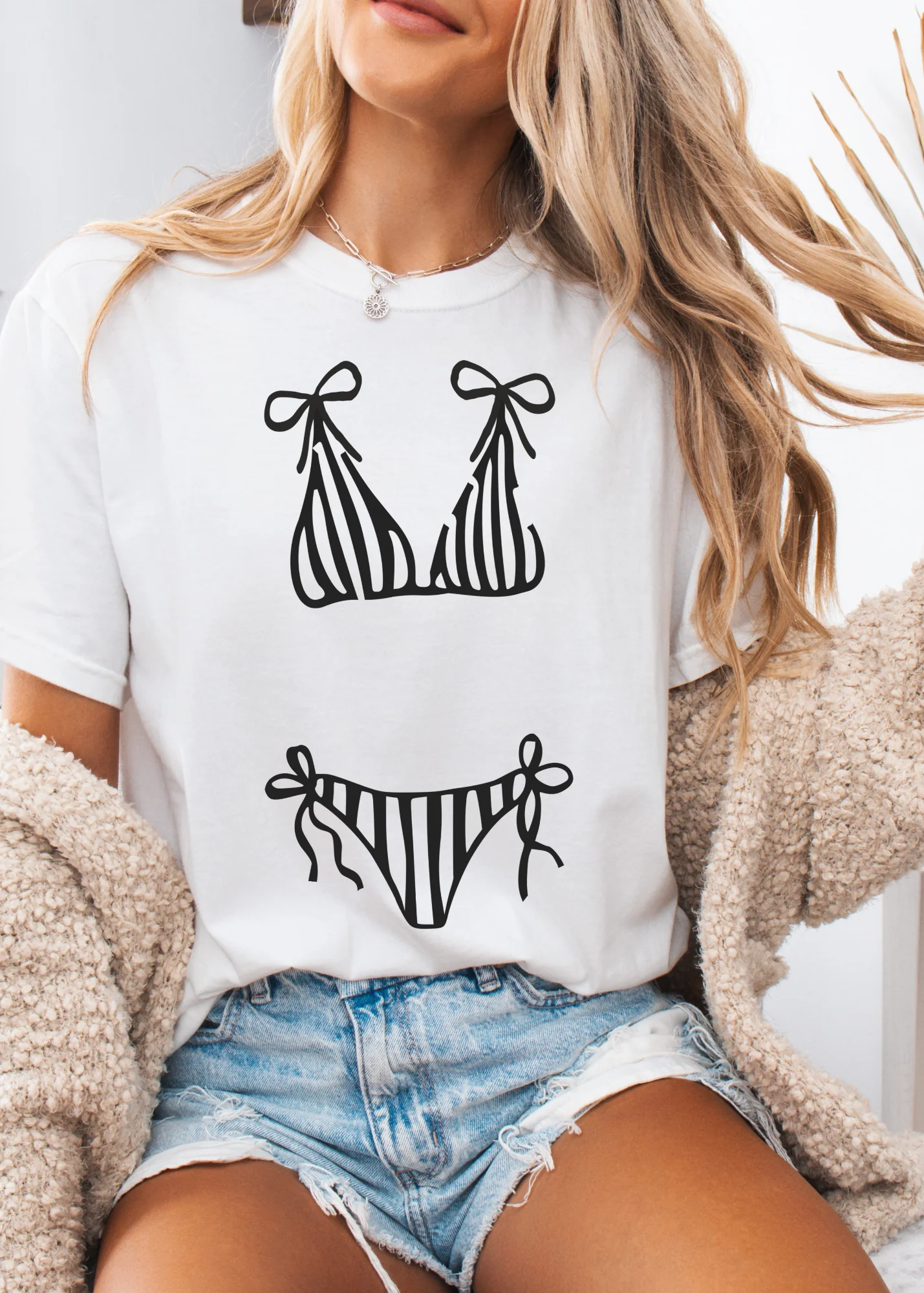 Hot Girl Bikini Graphic T-Shirt - Image 5