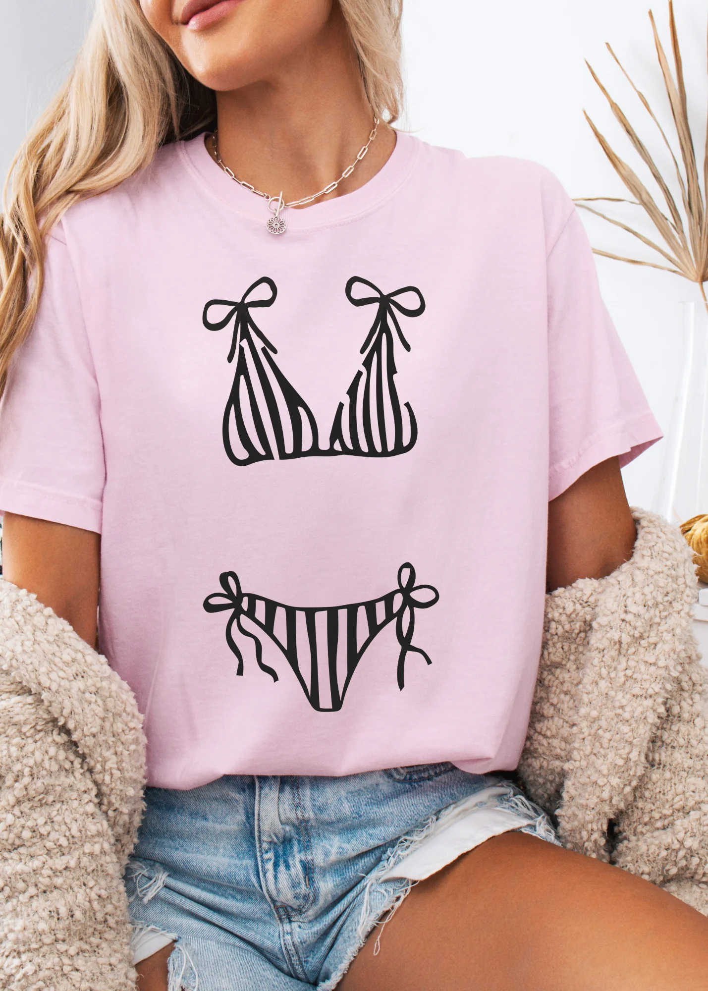 Hot Girl Bikini Graphic T-Shirt - Image 6