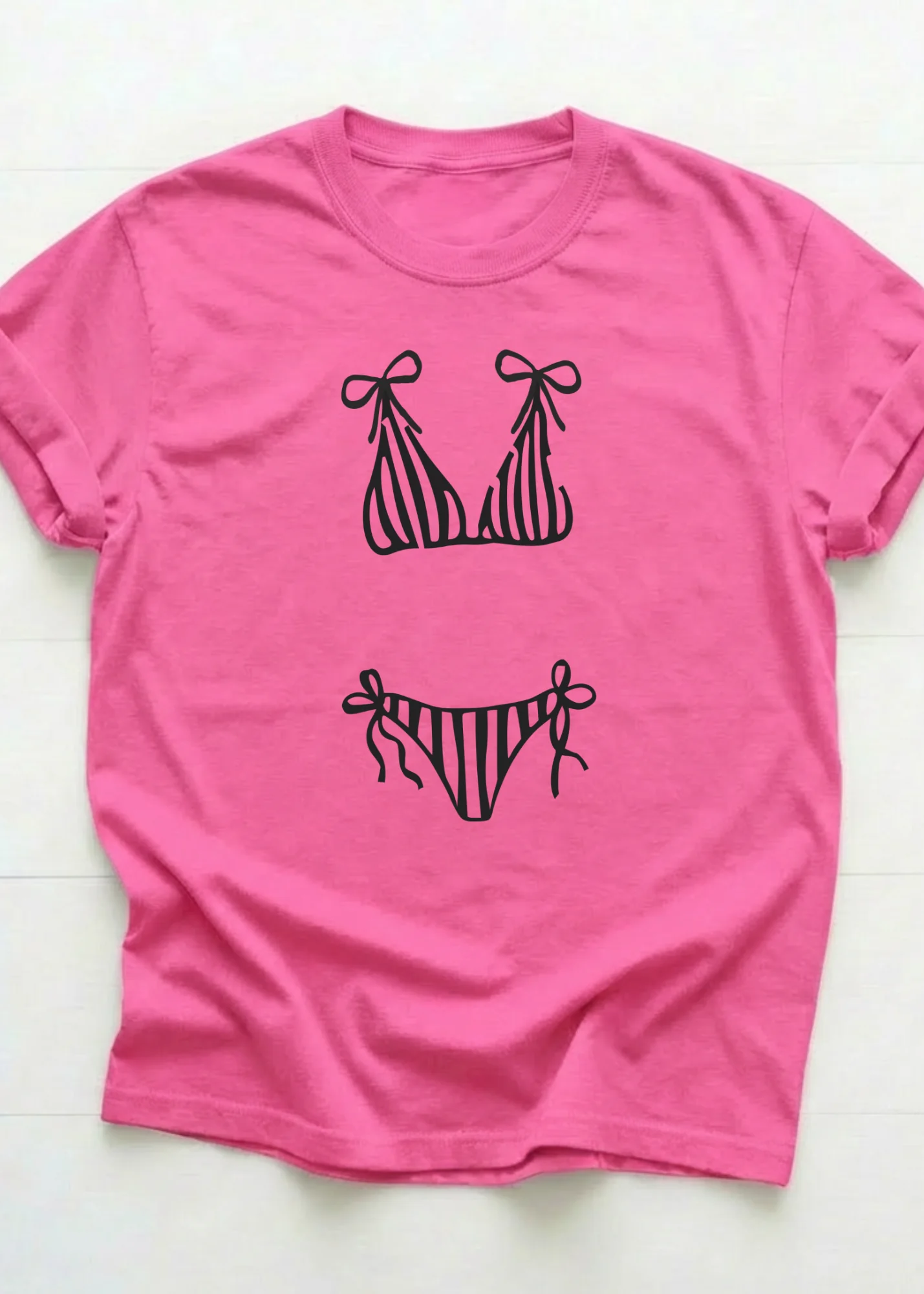 Hot Girl Bikini Graphic T-Shirt - Image 8