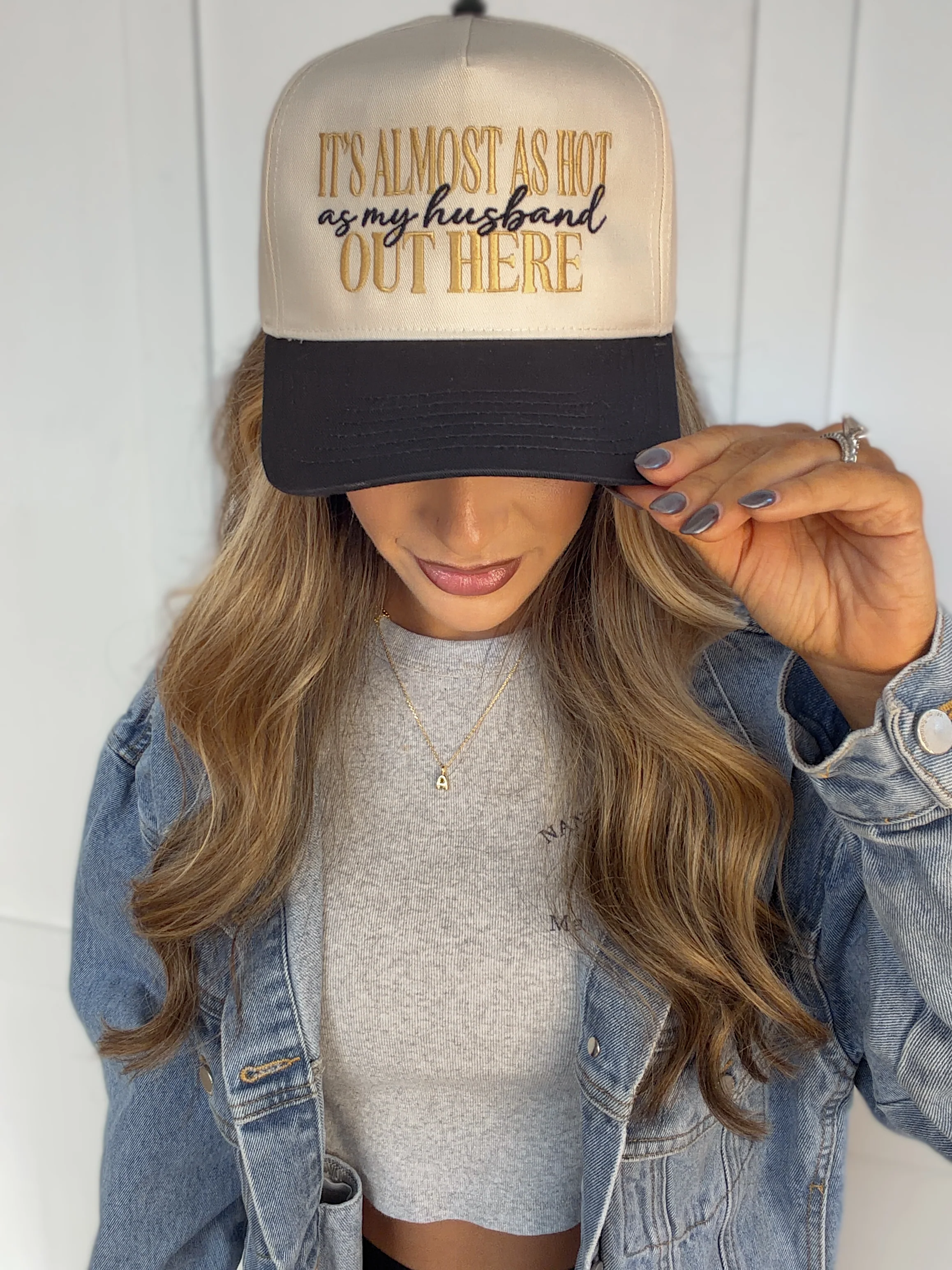 Hot Husband Embroidered Trucker Hat