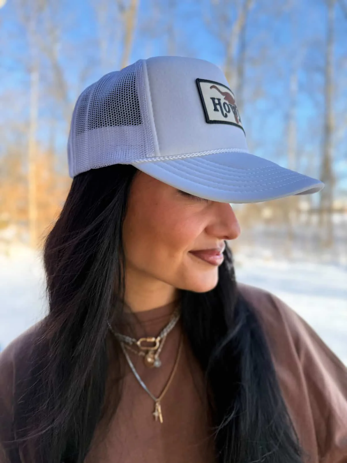 Howdy BullSkull Patch Foam Trucker Hat - Image 3