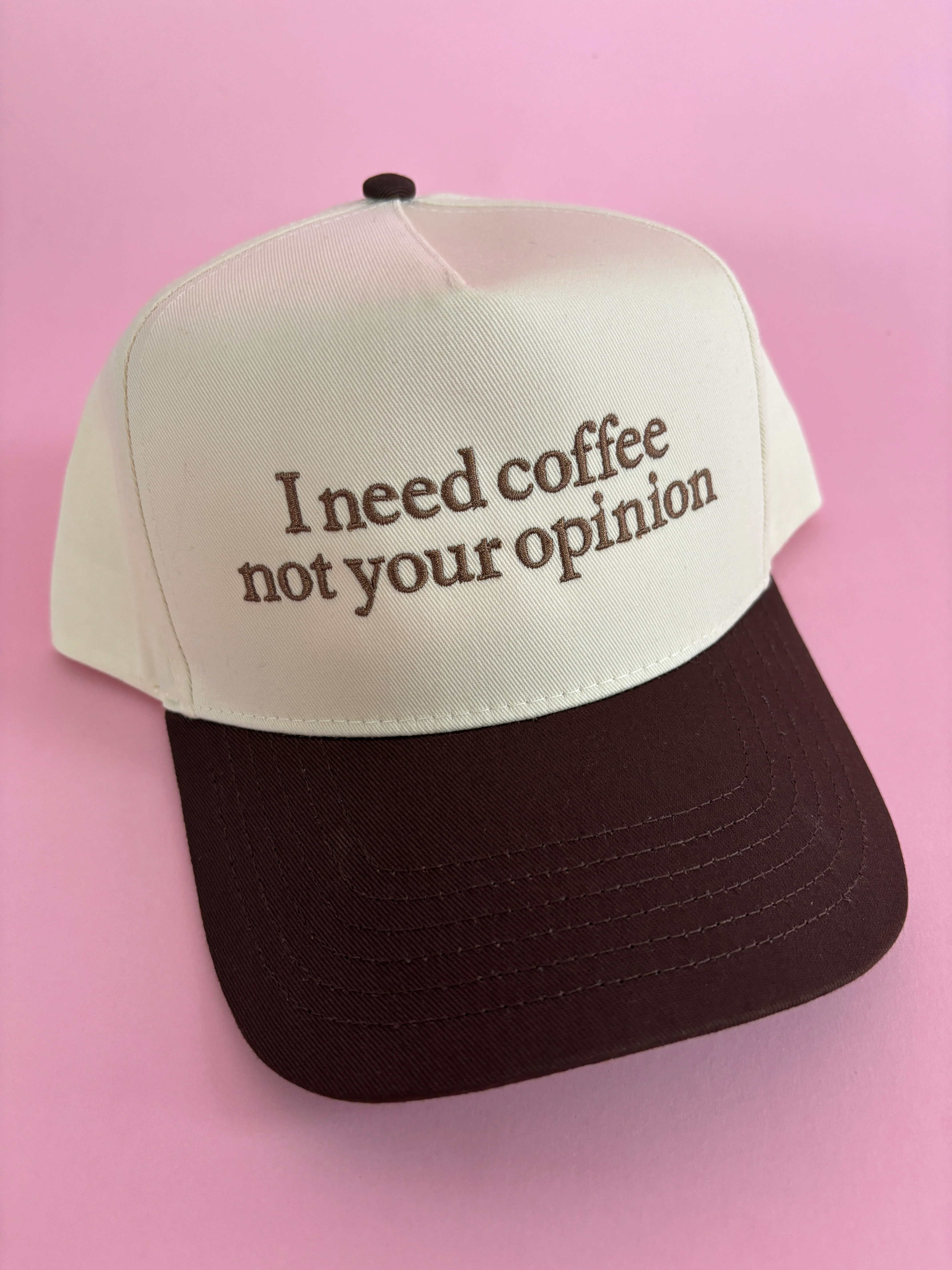 I Need Coffee, Not Your Opinion Trucker Hat - Image 5