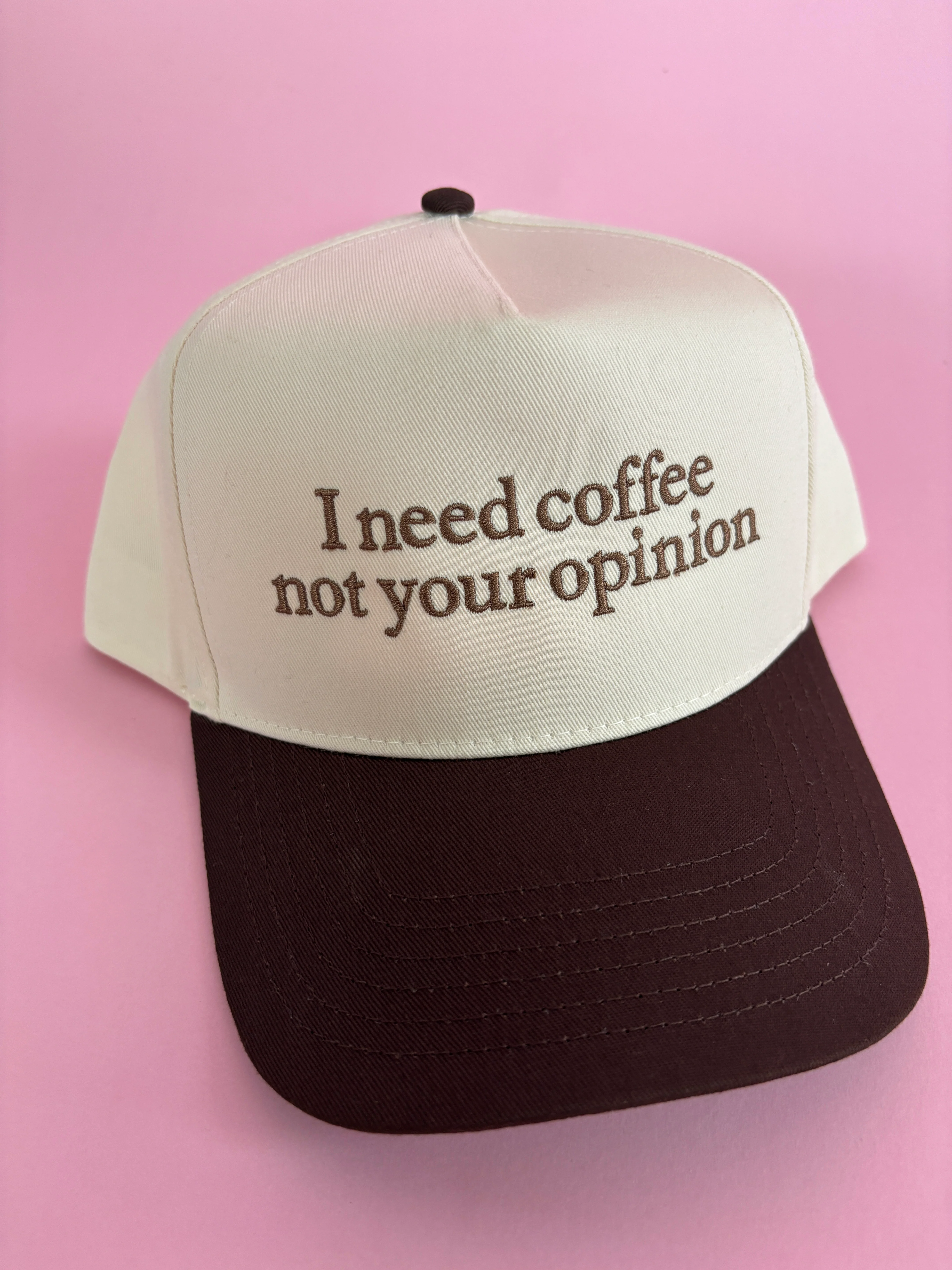 I Need Coffee, Not Your Opinion Trucker Hat - Image 7