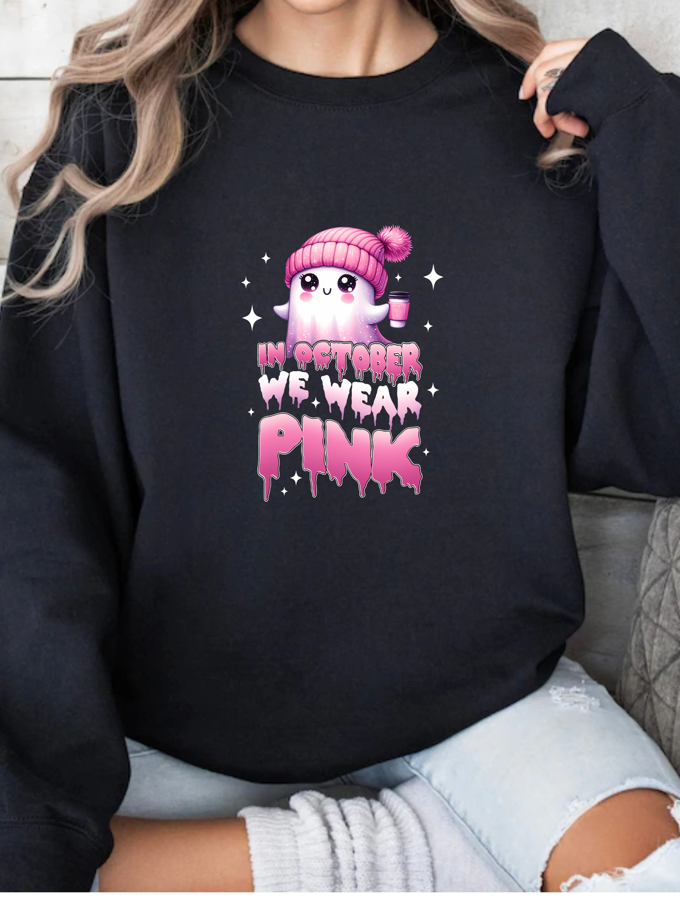 In October we Wear Pink Graphic - Image 5