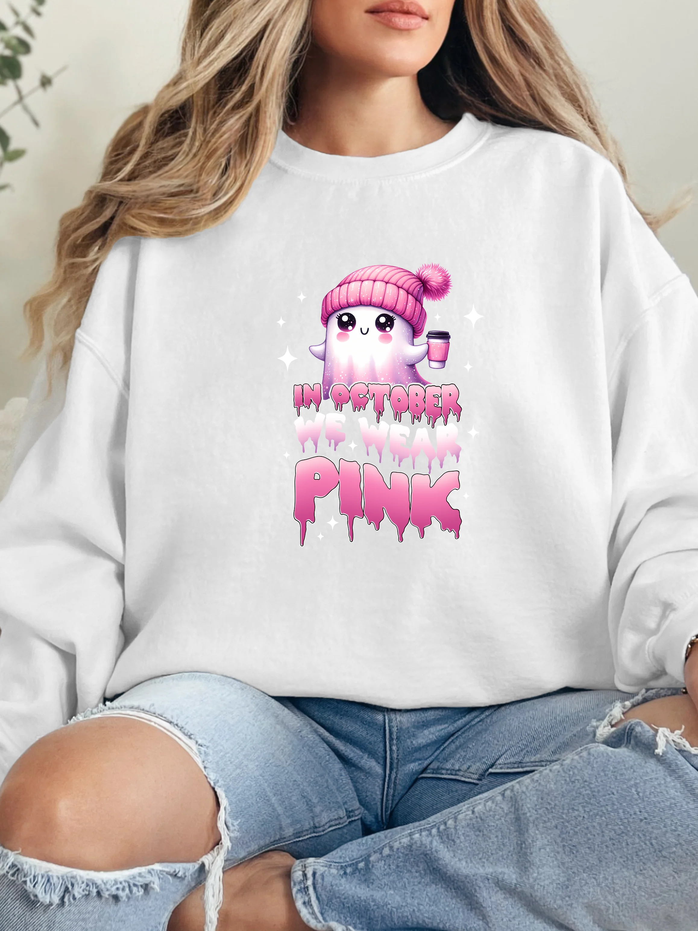 In October we Wear Pink Graphic - Image 7