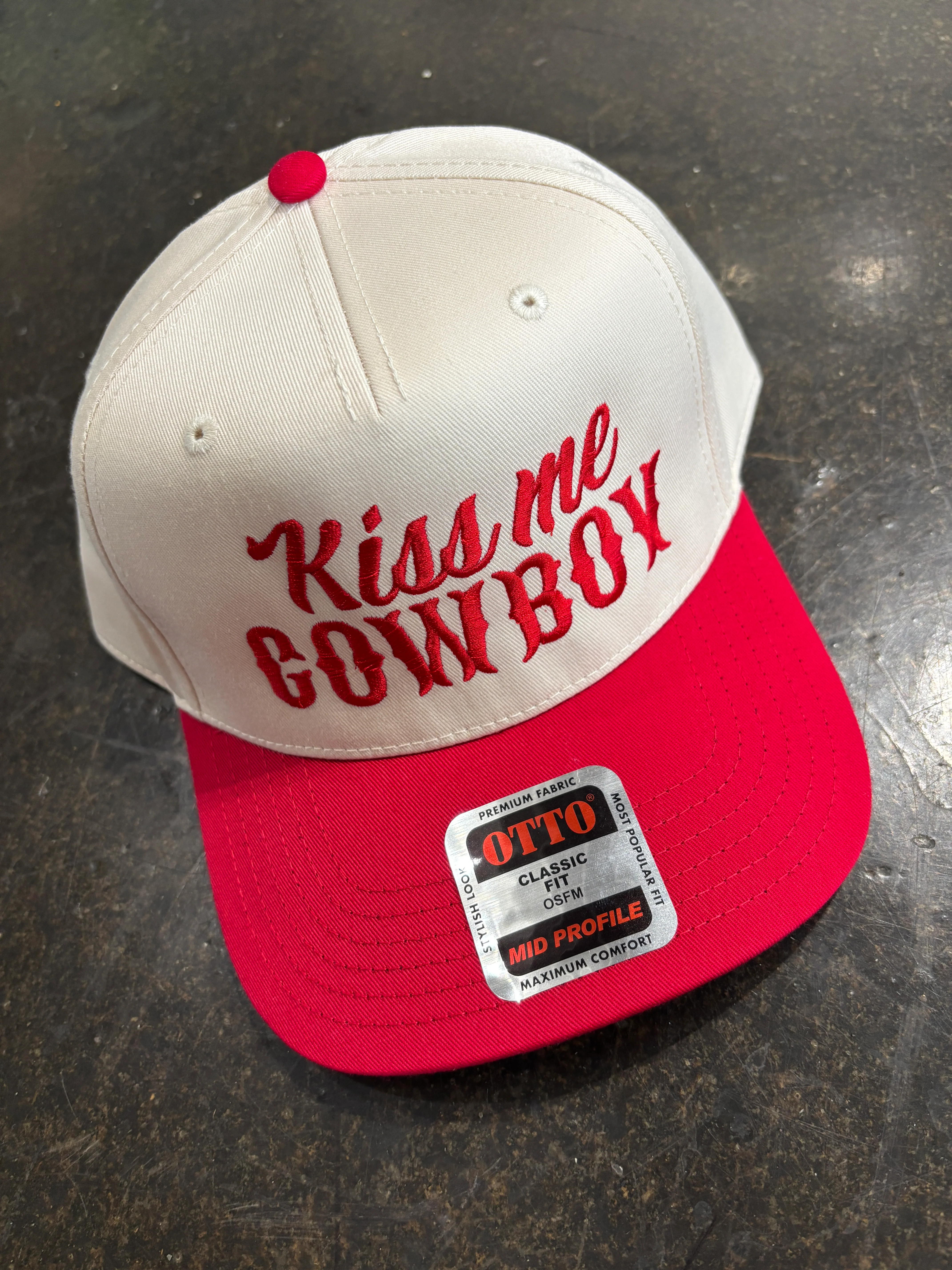 Kiss Me Cowboy Western Trucker Hat - Image 4