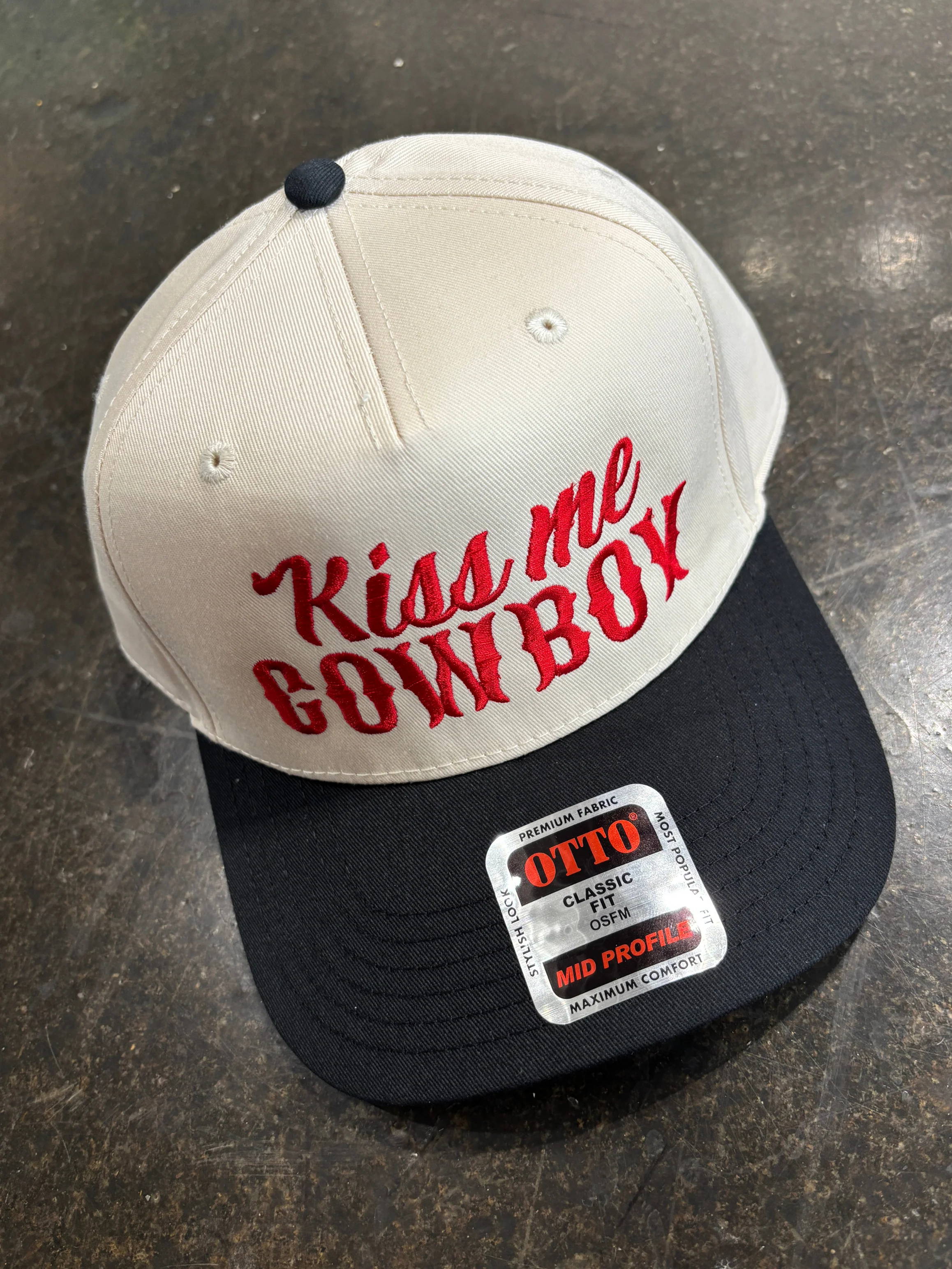 Kiss Me Cowboy Western Trucker Hat - Image 5