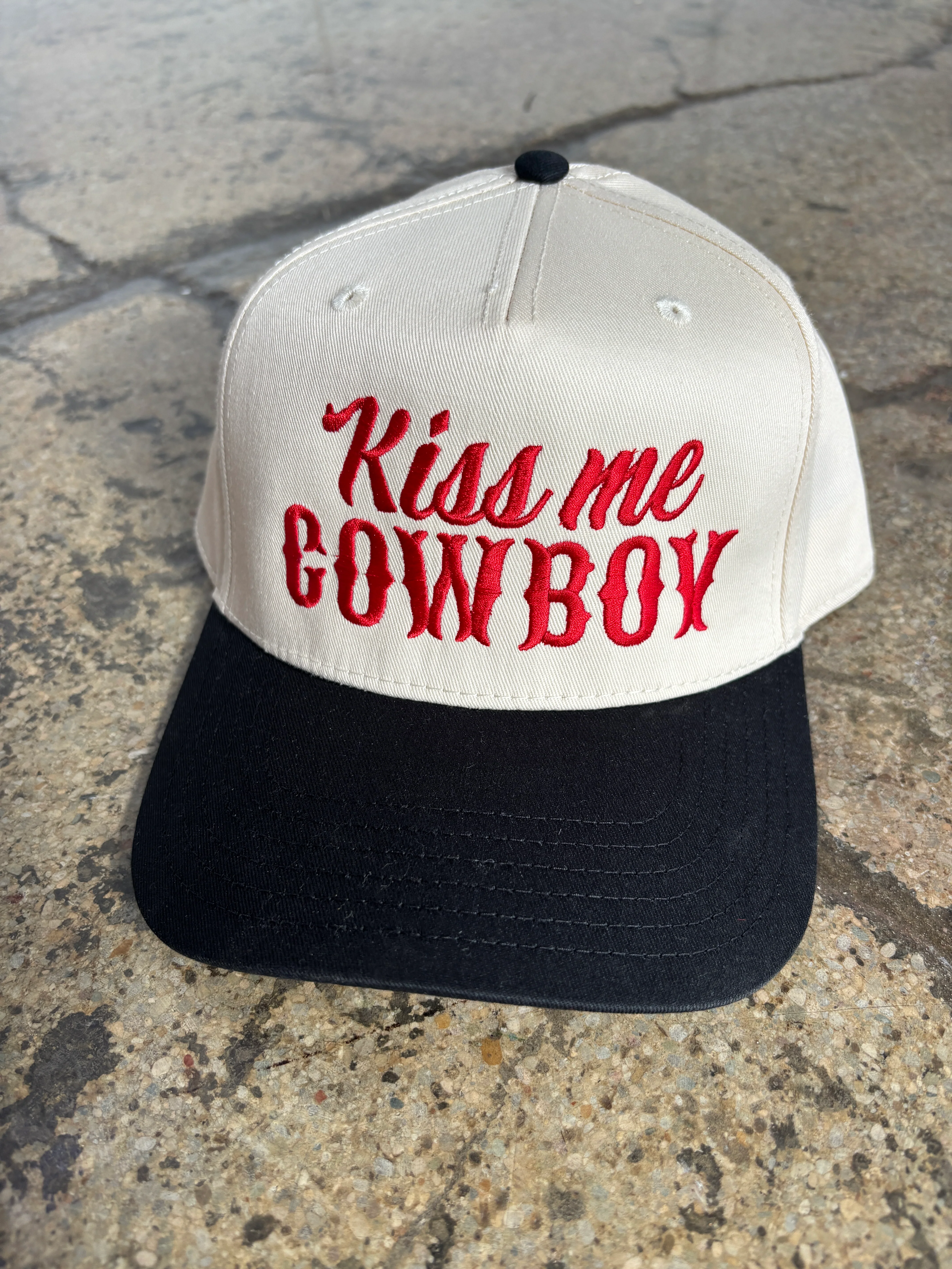 Kiss Me Cowboy Western Trucker Hat - Image 6
