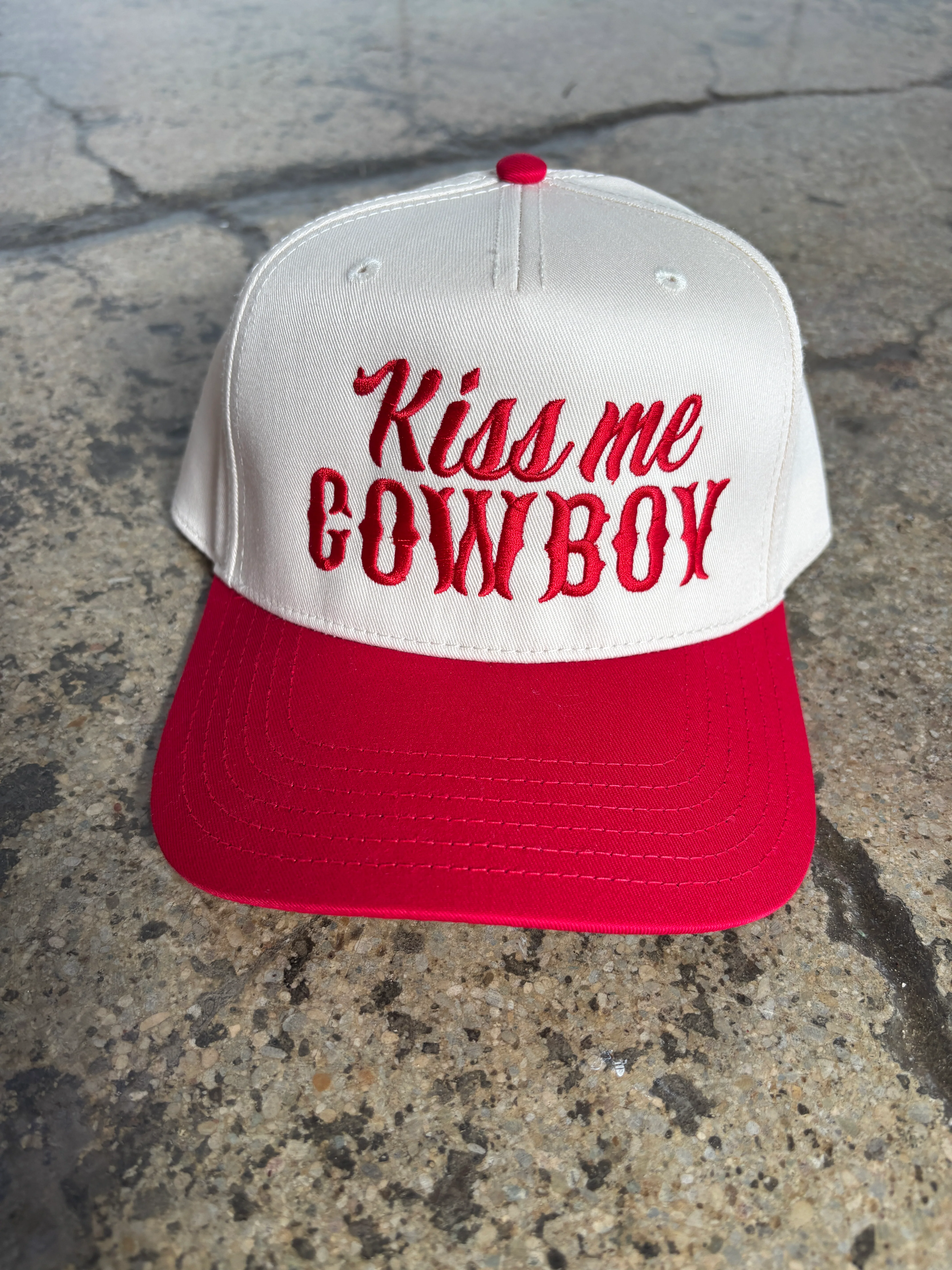 Kiss Me Cowboy Western Trucker Hat - Image 7