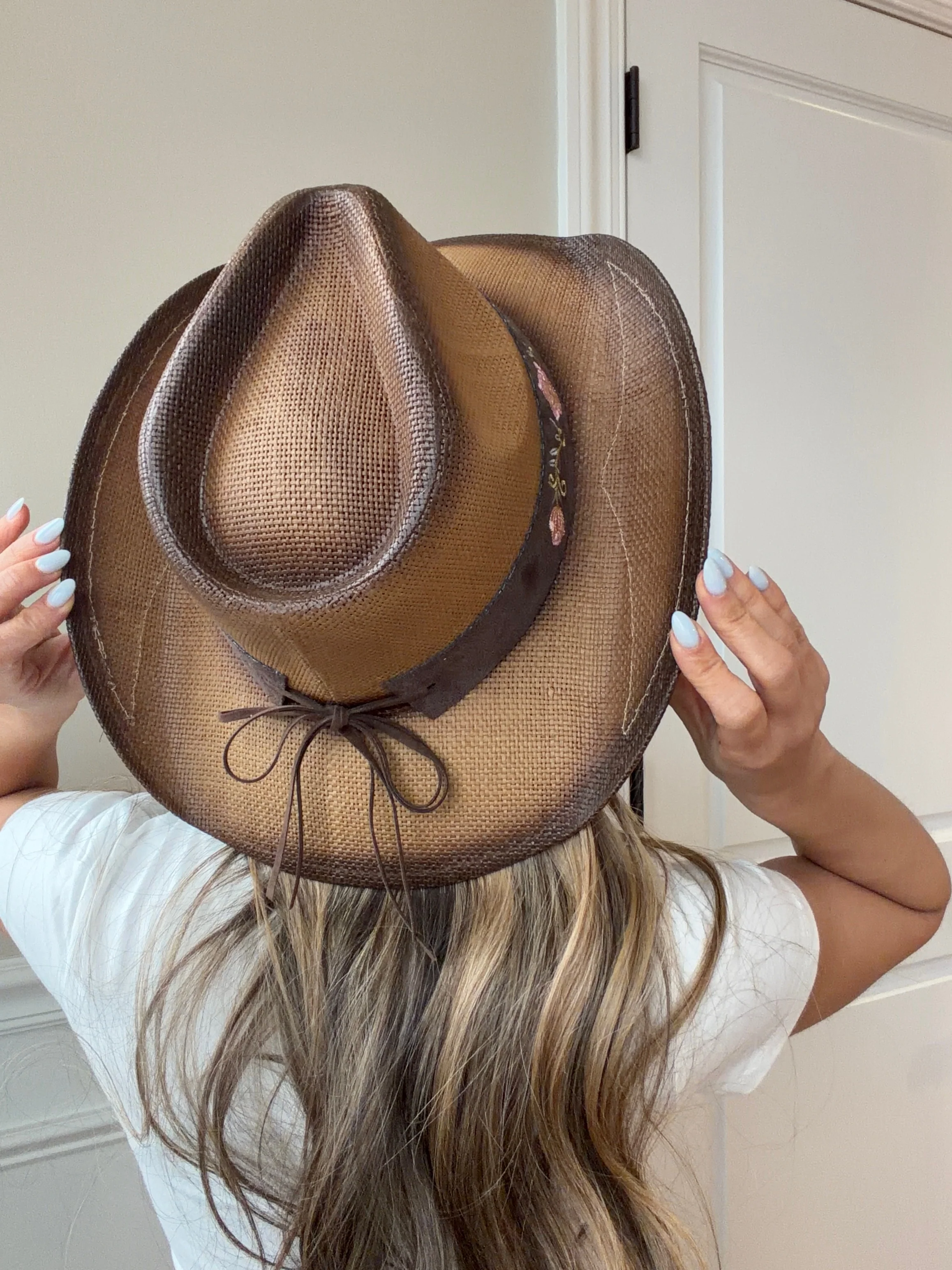 Everleigh Embroidered Floral Cowgirl Hat - Image 20