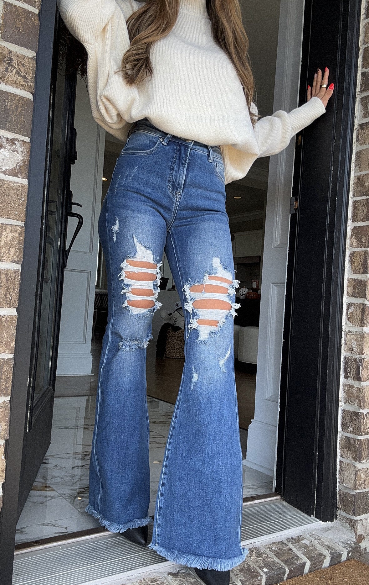 Viral Lainey Tummy Control Flare Jeans - Image 22