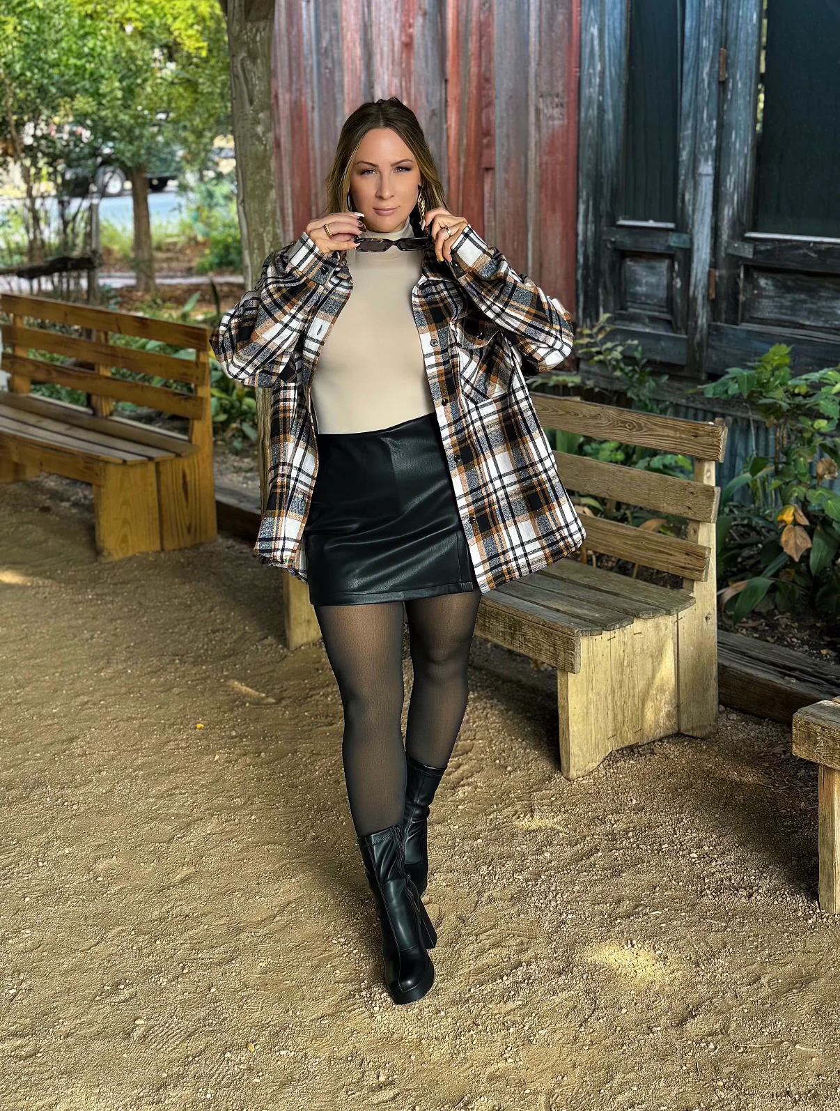 Laylie Plaid Flannel – Oversized Long Sleeve - Image 12