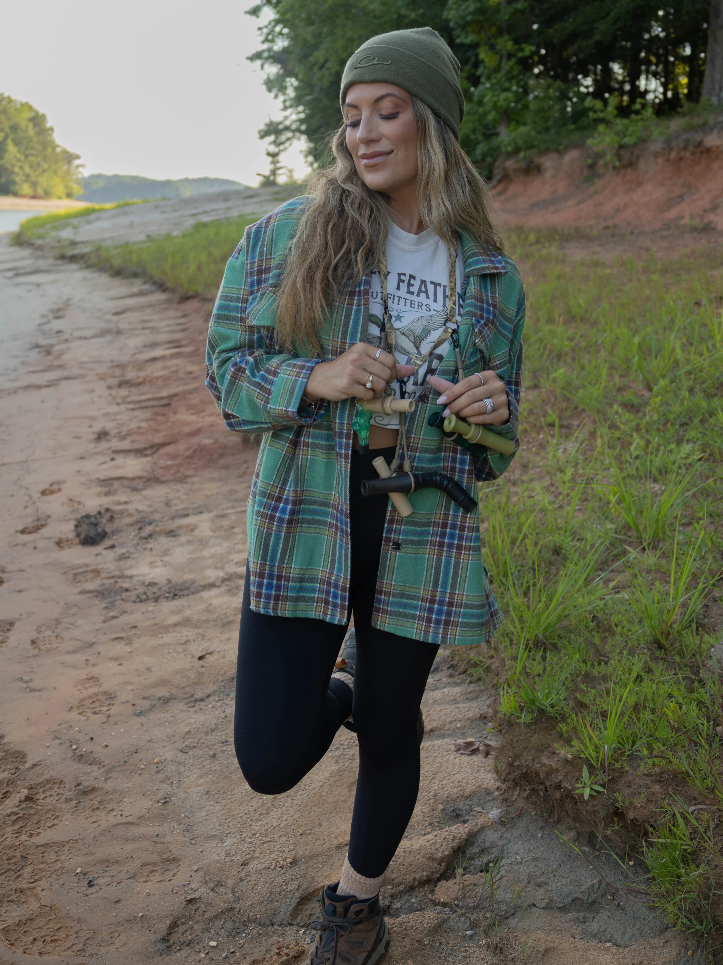 Laylie Plaid Flannel – Oversized Long Sleeve - Image 4