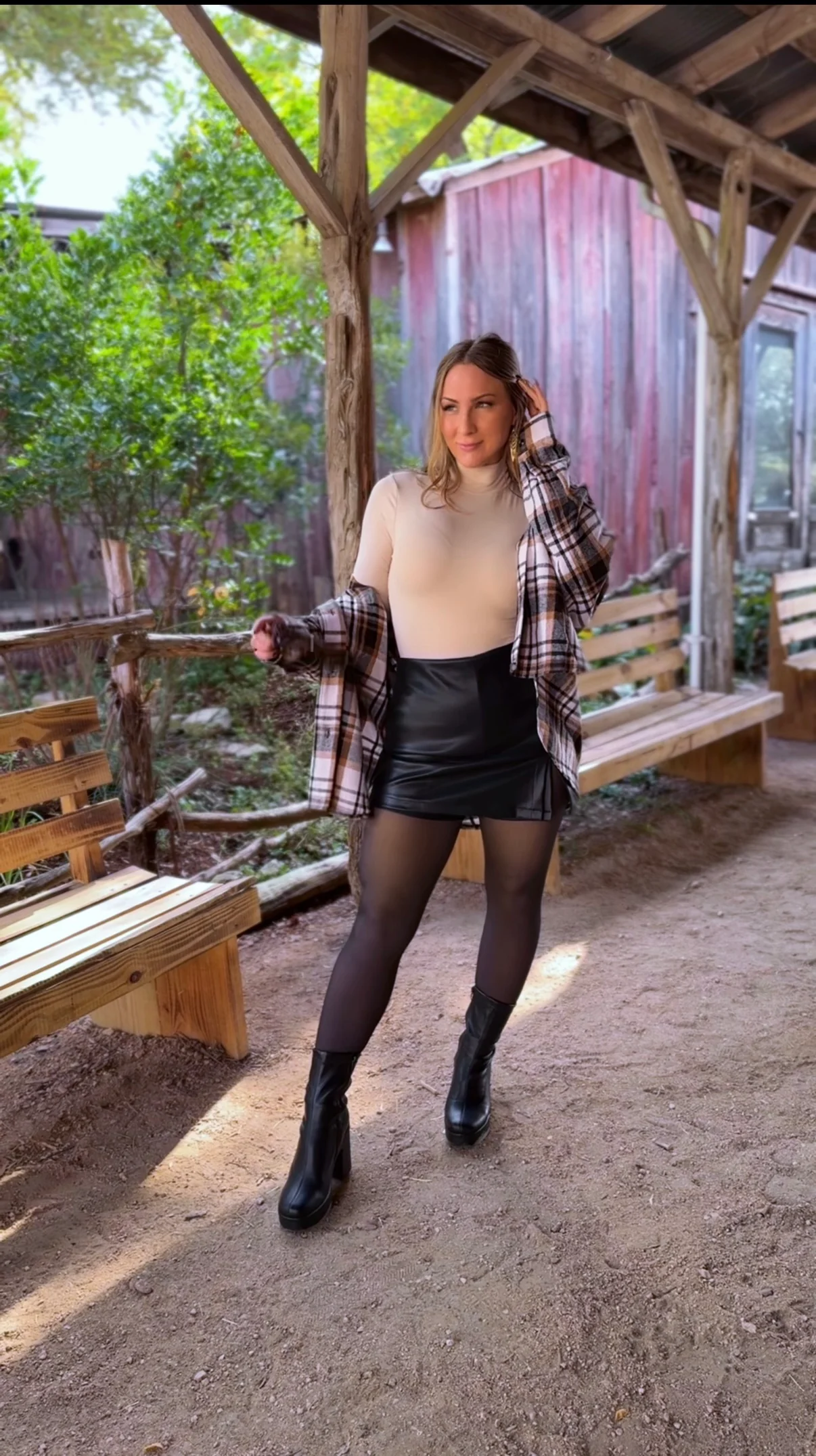 Laylie Plaid Flannel – Oversized Long Sleeve - Image 48