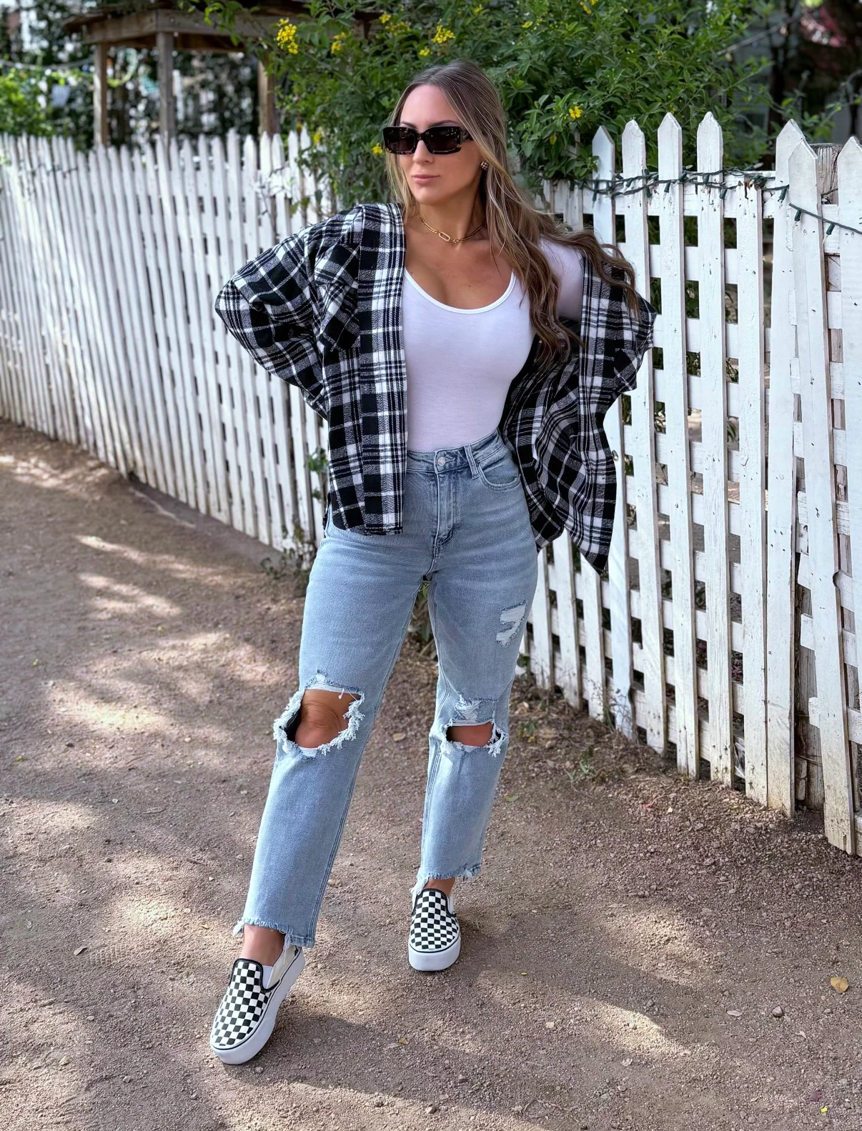 Laylie Plaid Flannel – Oversized Long Sleeve - Image 51