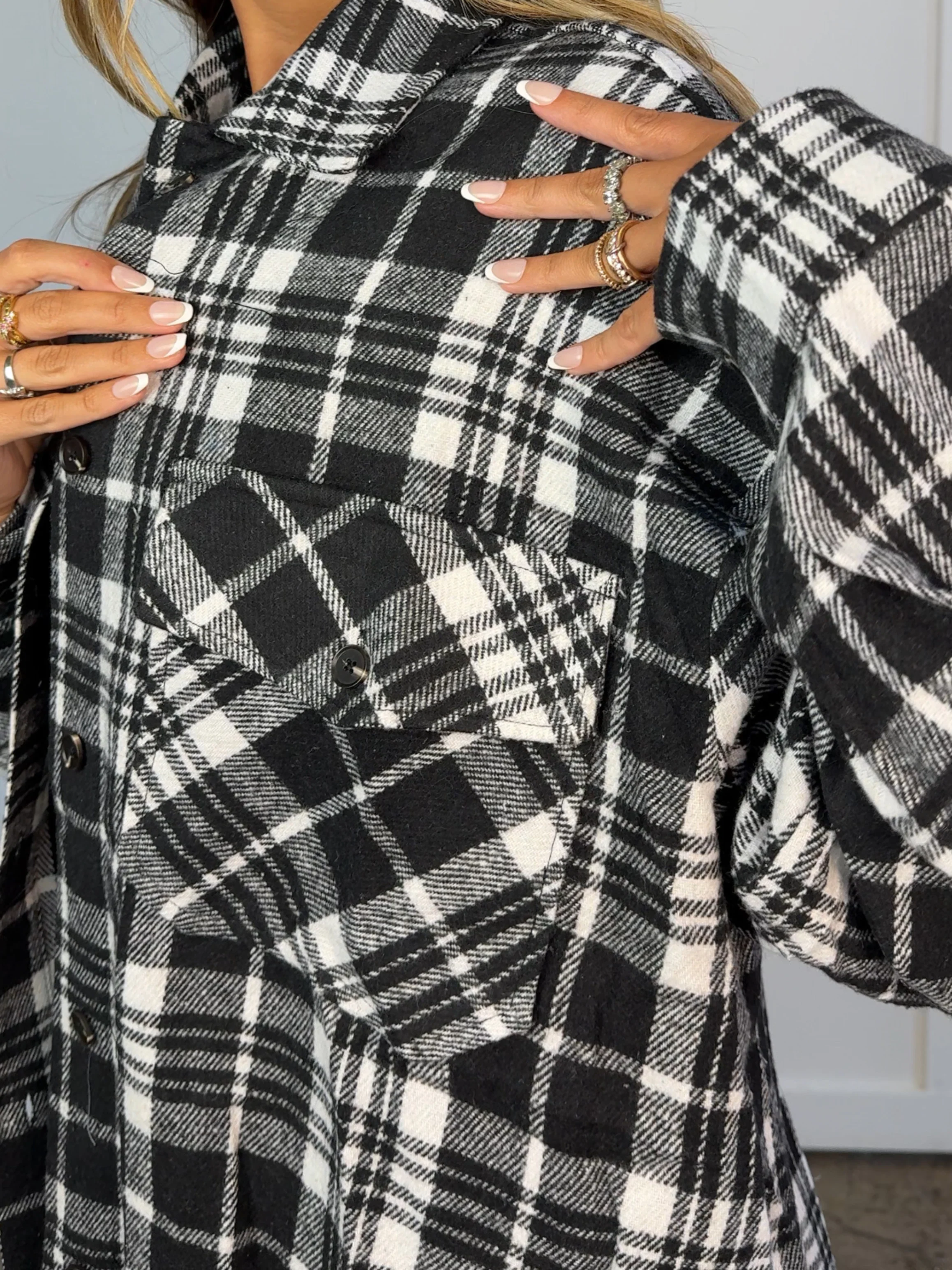Laylie Plaid Flannel – Oversized Long Sleeve - Image 52