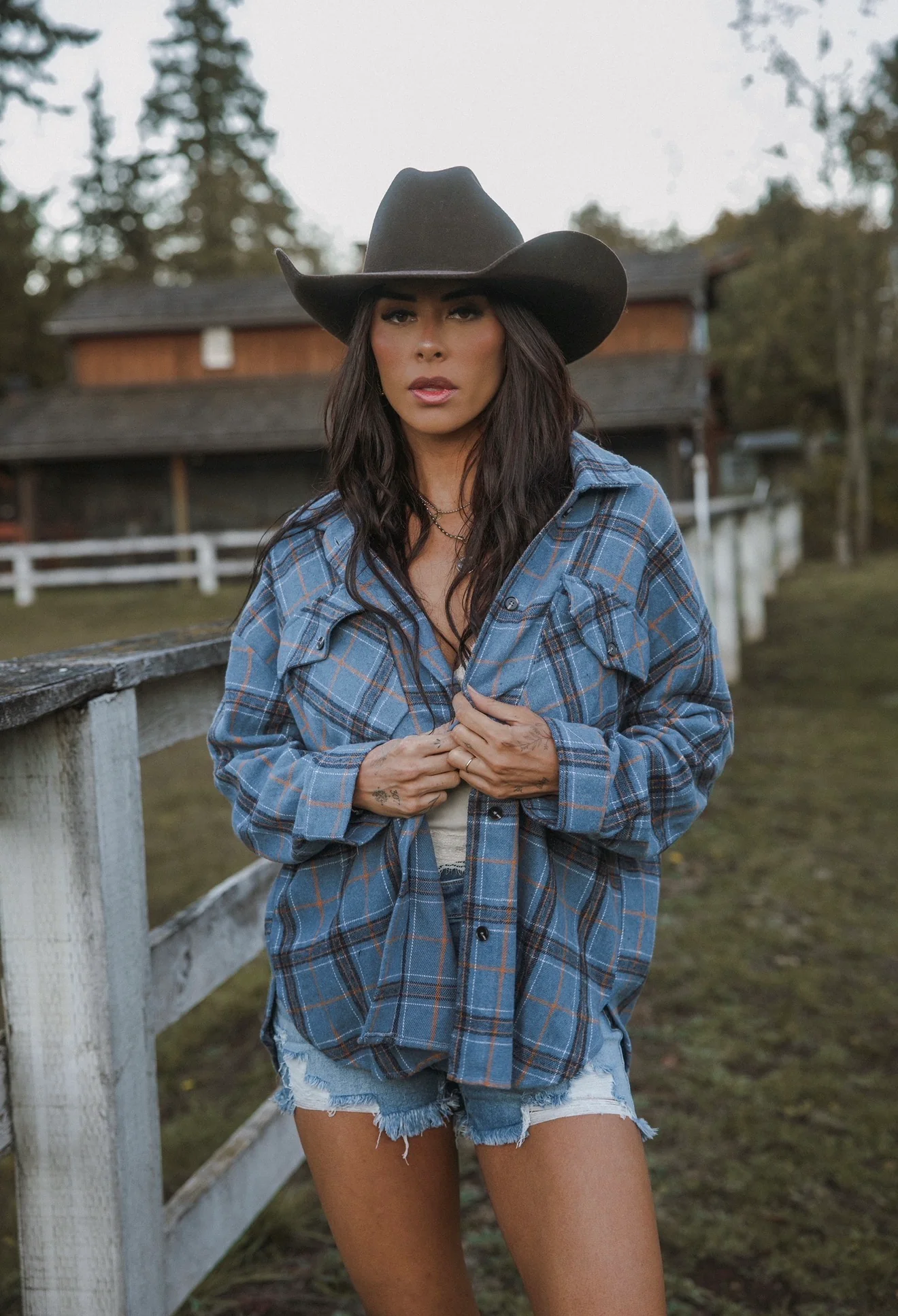 Laylie Plaid Flannel – Oversized Long Sleeve - Image 6