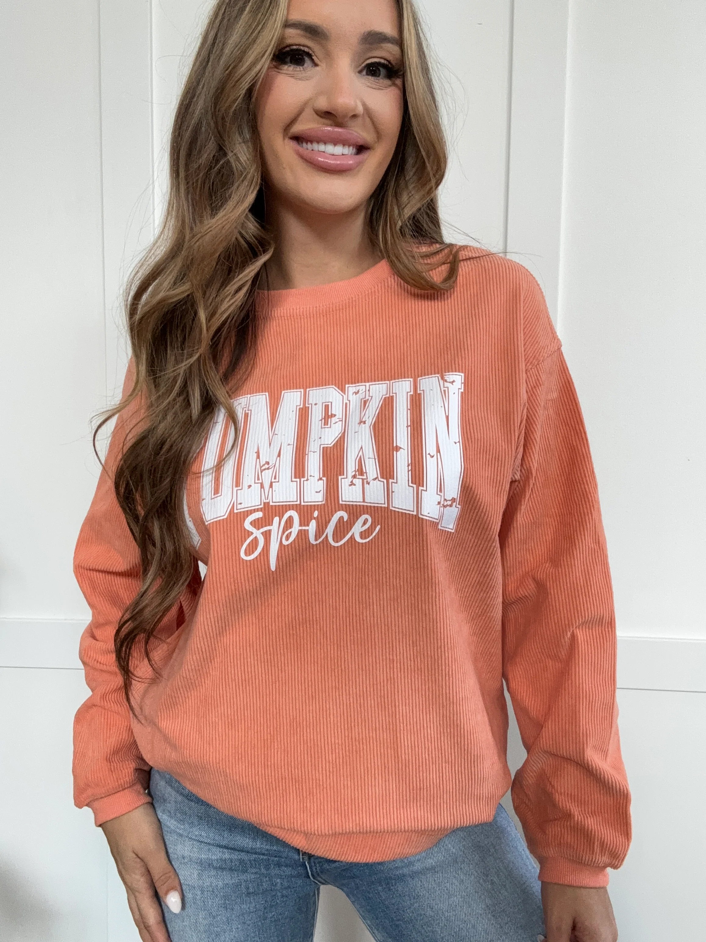 PREORDER: Pumpkin Spice Queen Long Sleeve Sweatshirt - Image 2